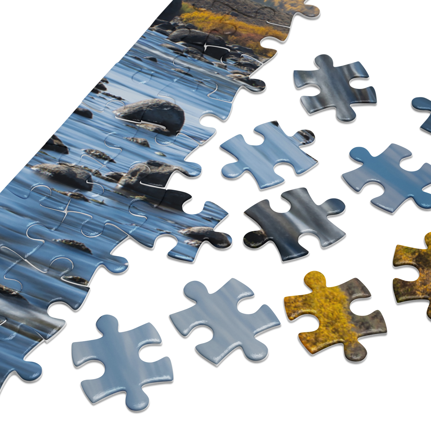 Fall Scenery Jigsaw puzzle with tin