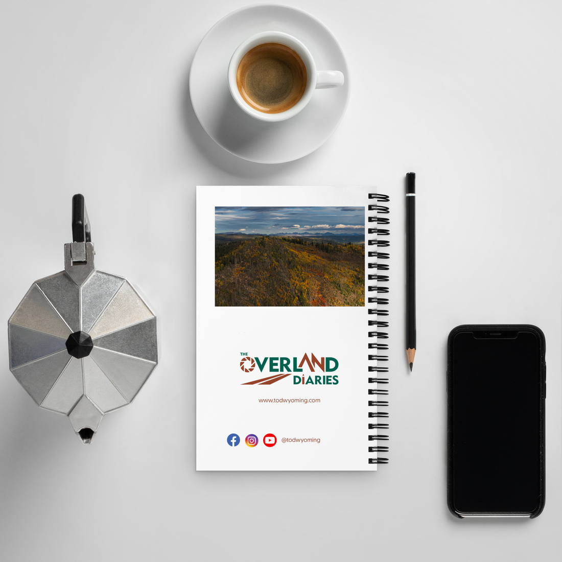 Aerial View of the Wind River Range Notebook | A Wyoming Mountain Journal for Nature Lovers