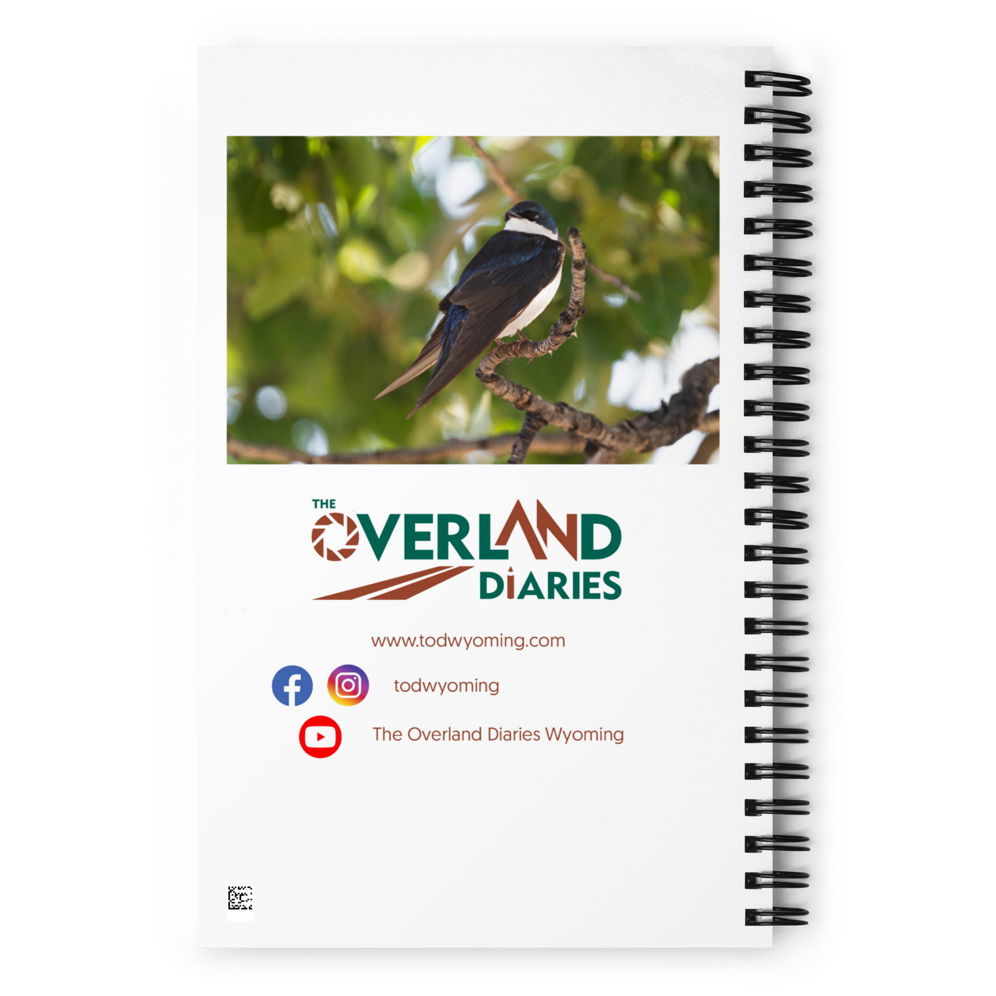 Tree Swallow Spiral notebook