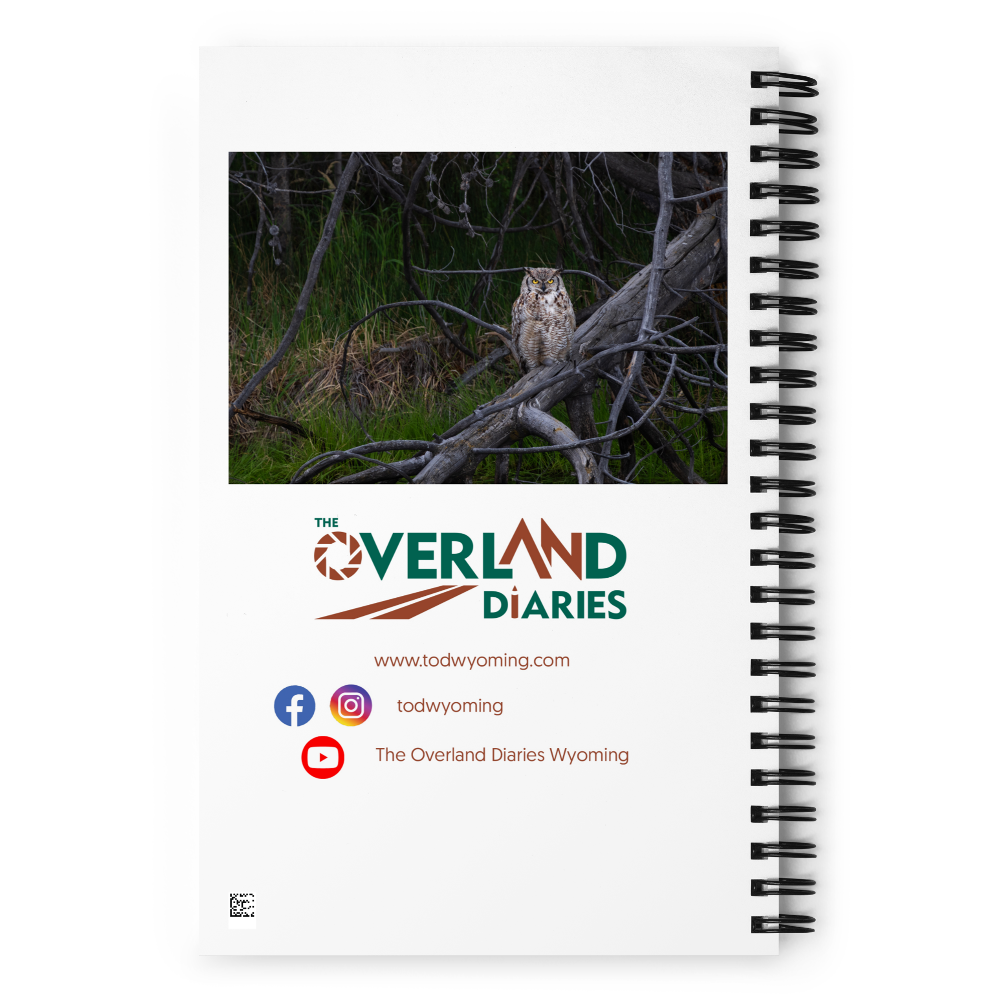 Owl Spiral notebook