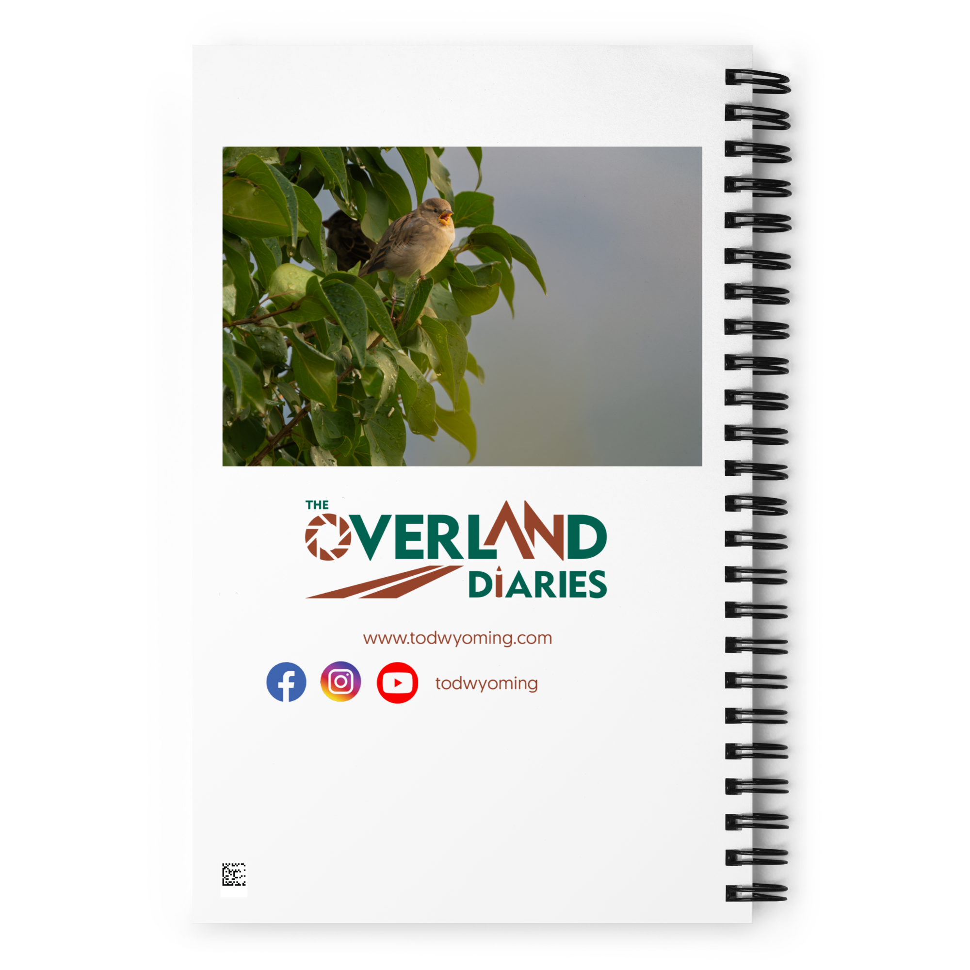 Common Sparrow Spiral notebook