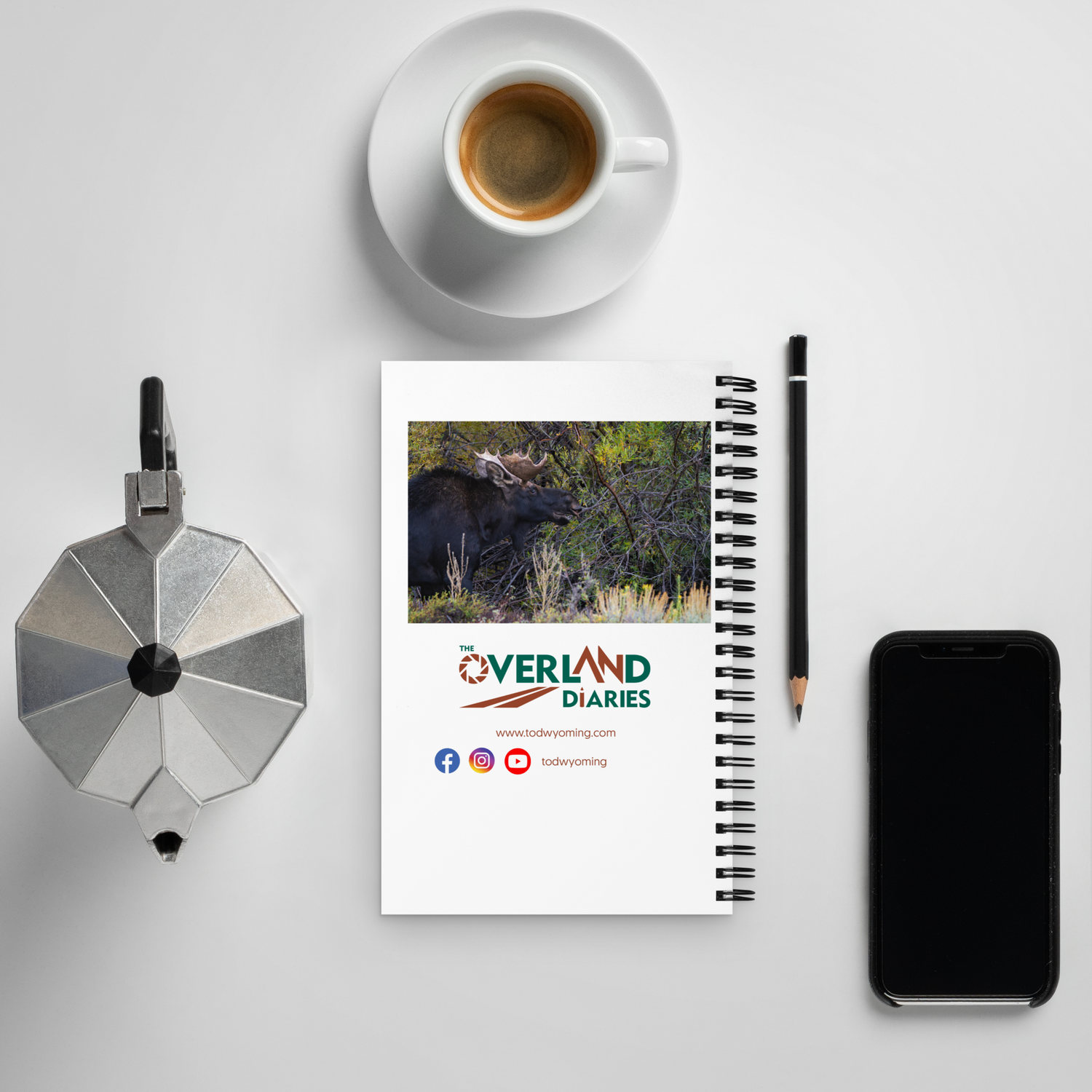 Moose Spiral notebook