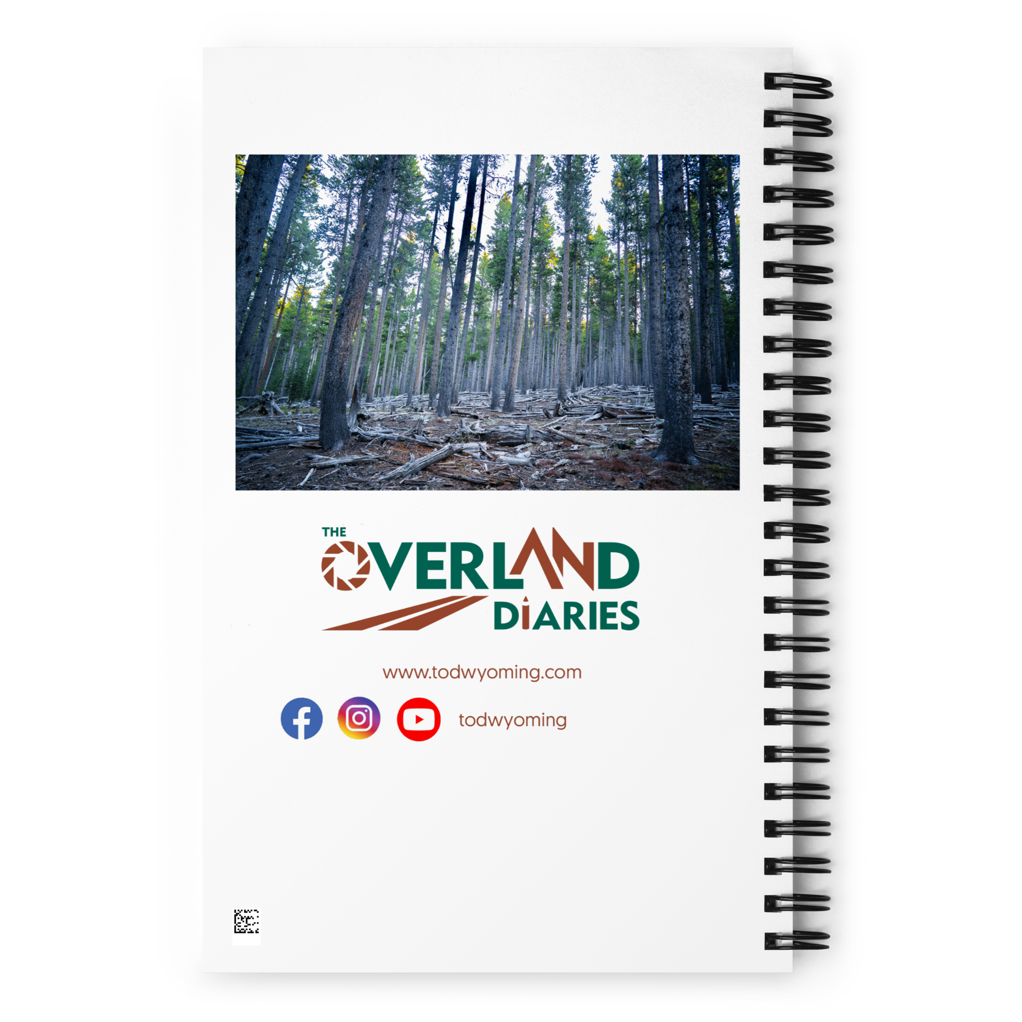 Wyoming in the fall Spiral notebook