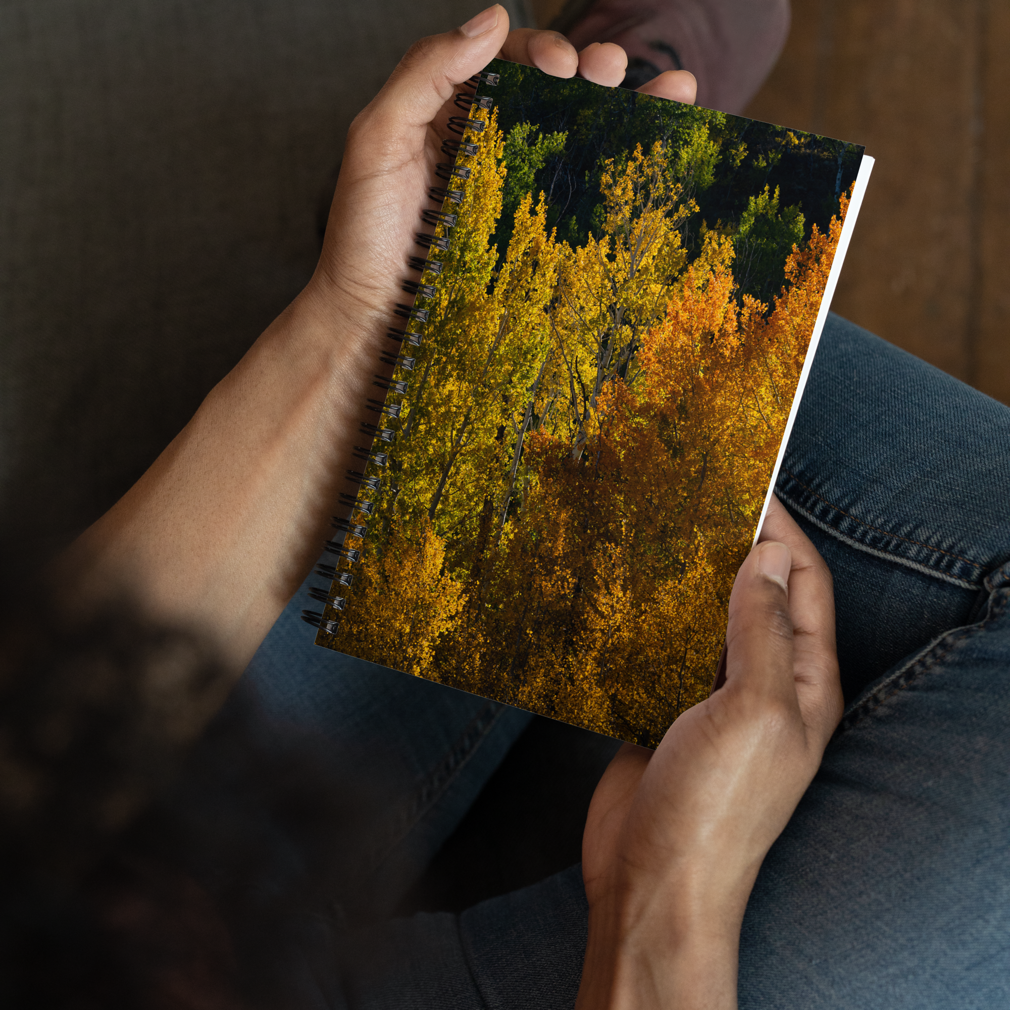 Aspens in the Fall Spiral Notebook