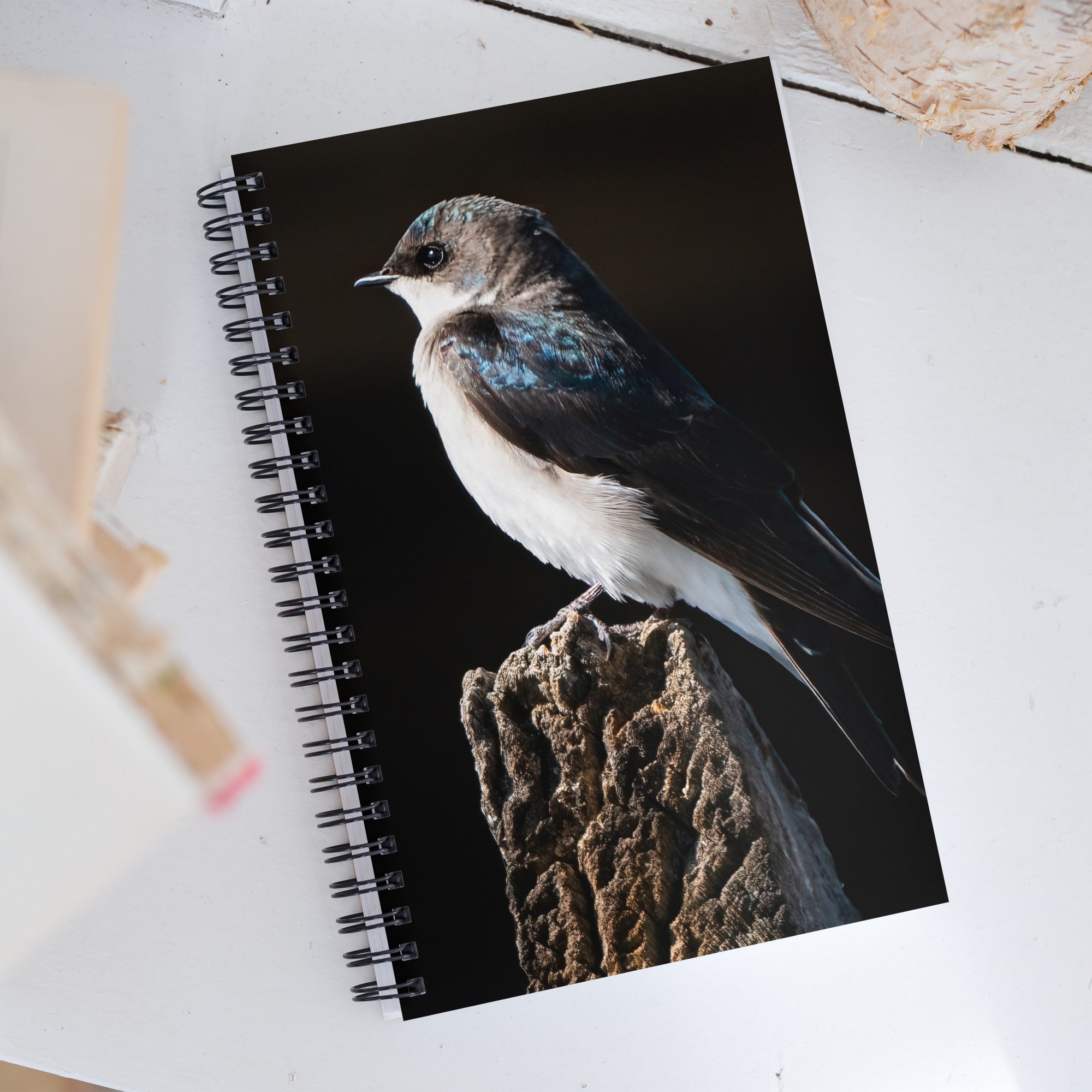 Tree Swallow Spiral notebook