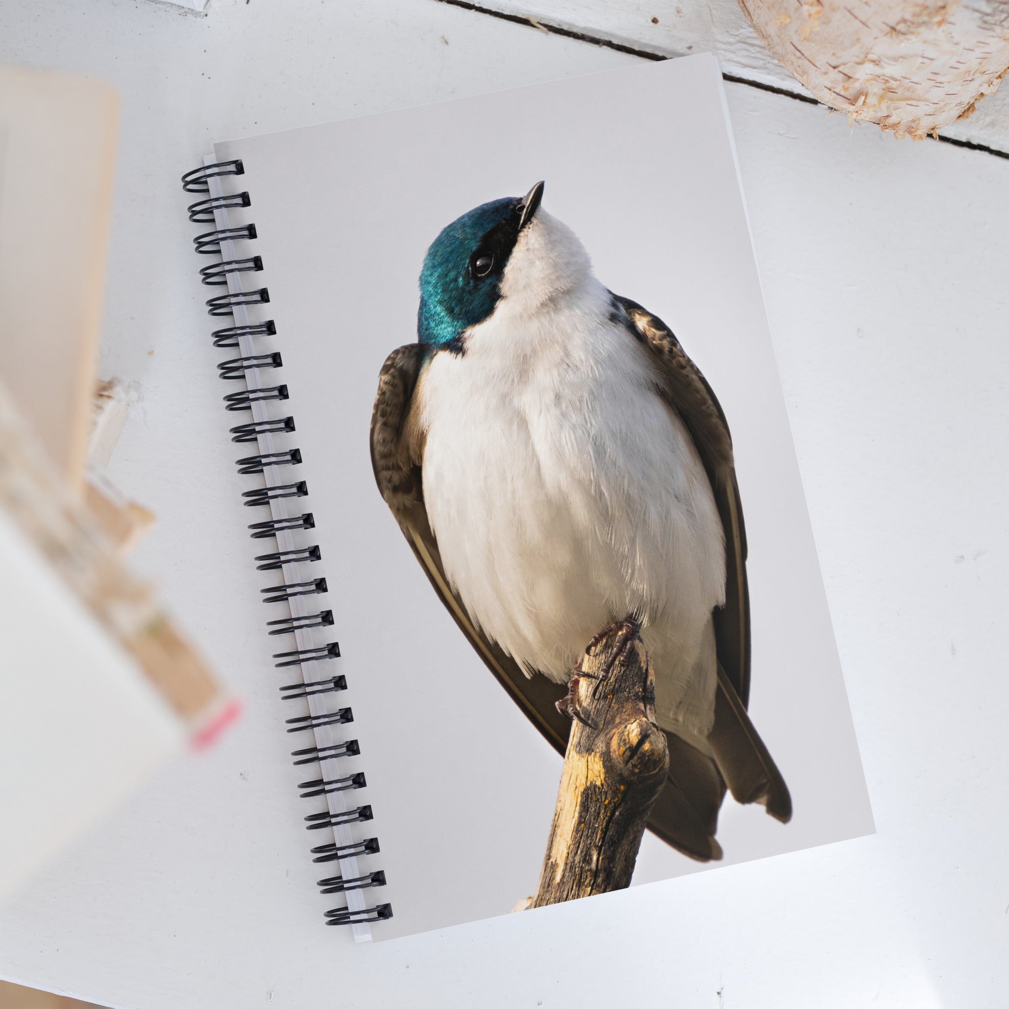 Tree Swallow Spiral notebook