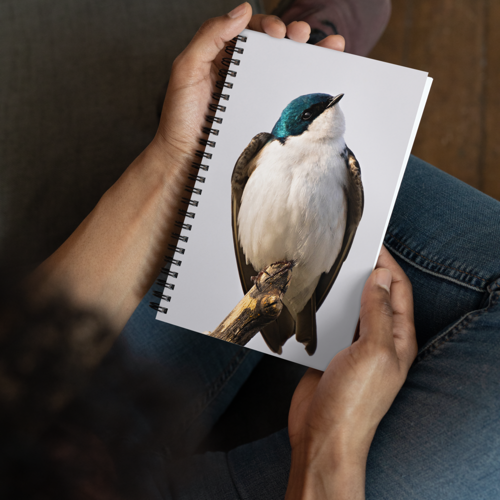 Tree Swallow Spiral notebook