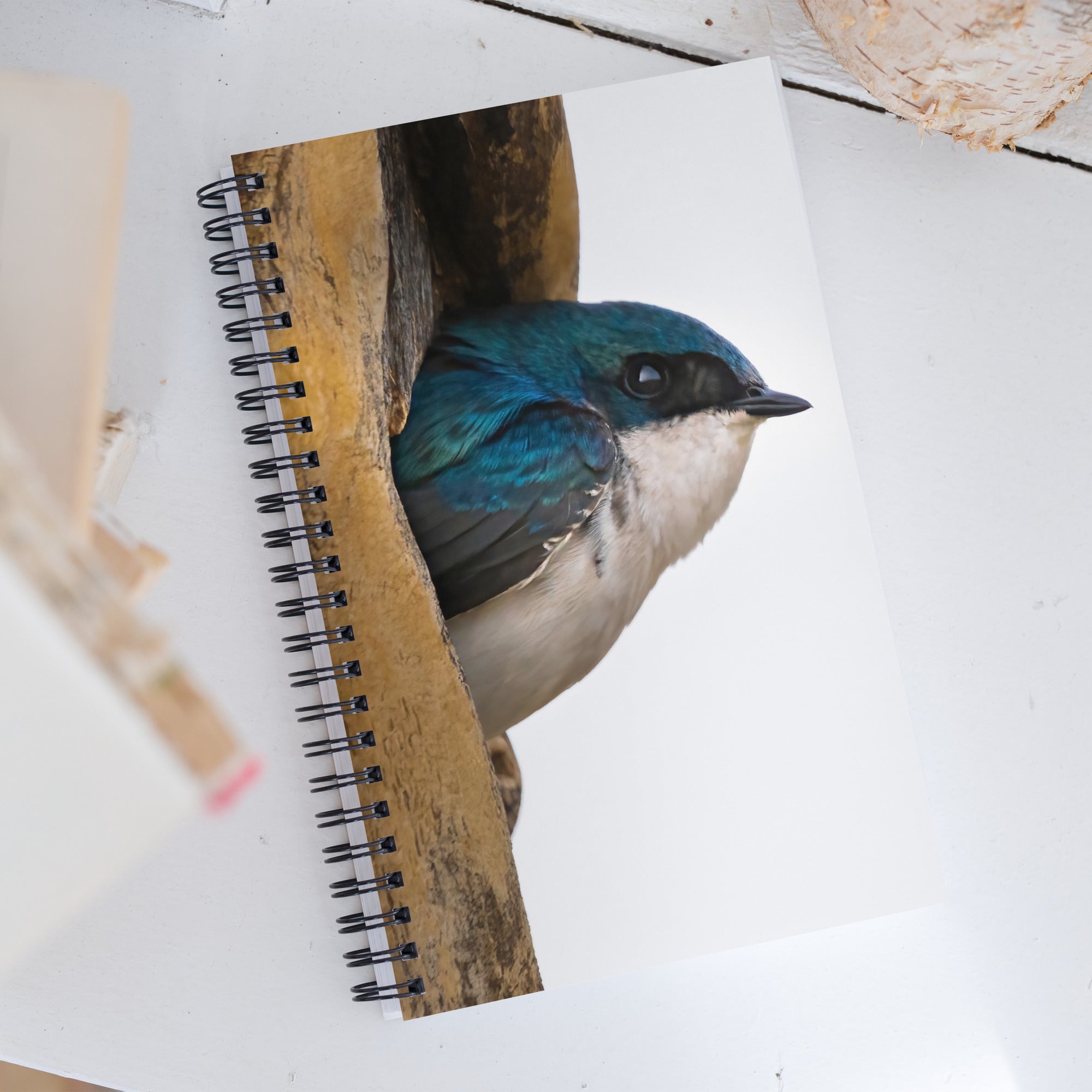 Tree Swallow Spiral notebook