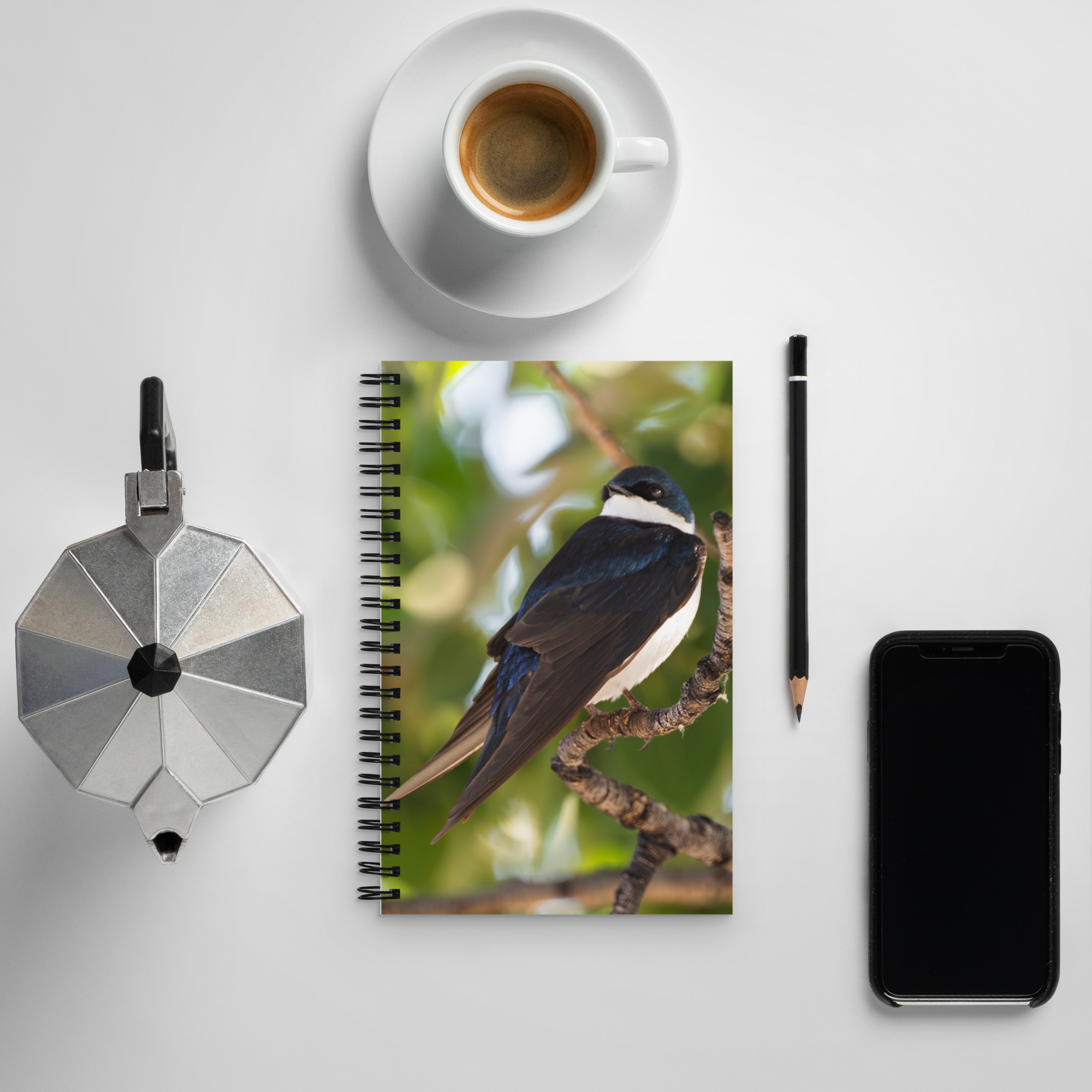 Tree Swallow Spiral notebook