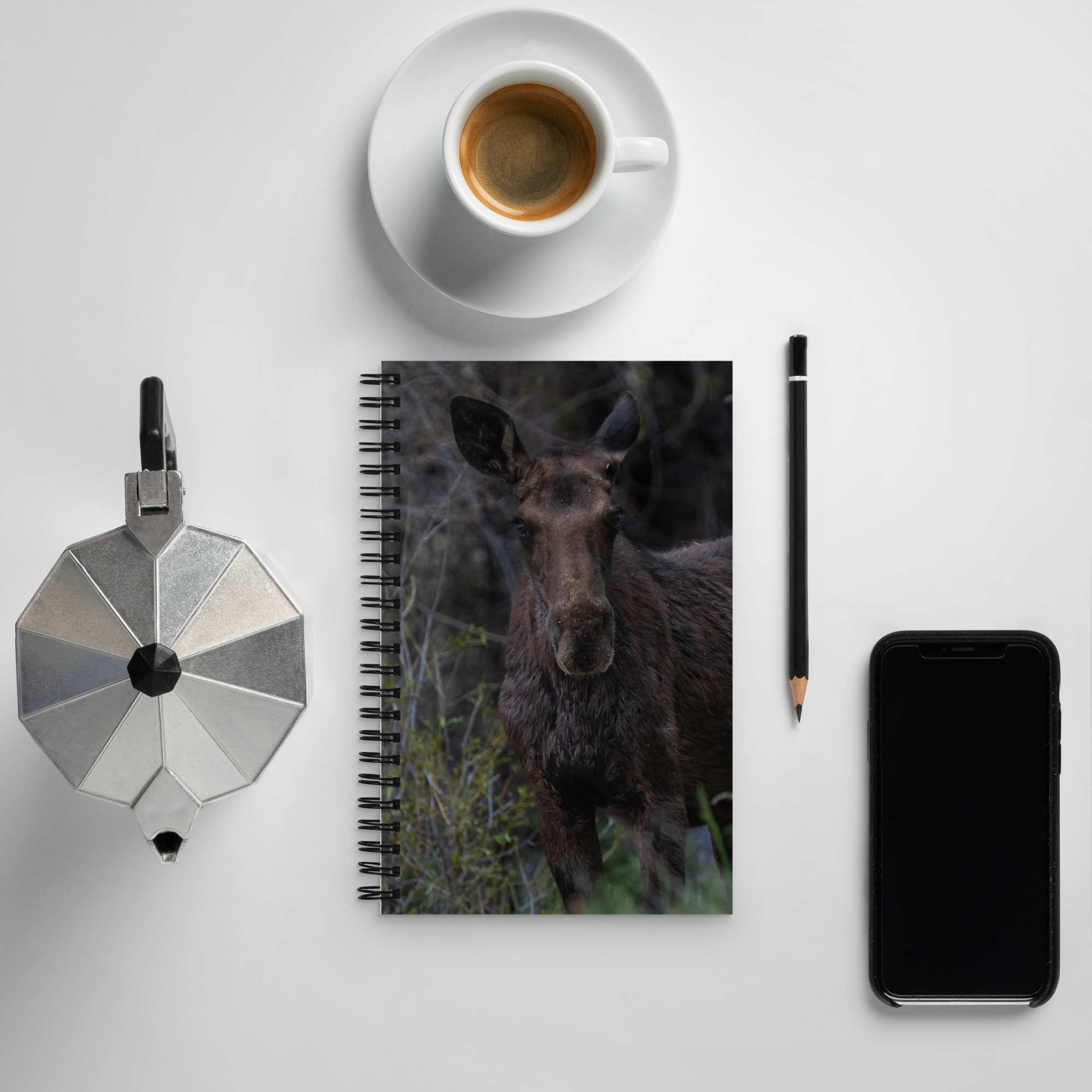 Moose Spiral notebook