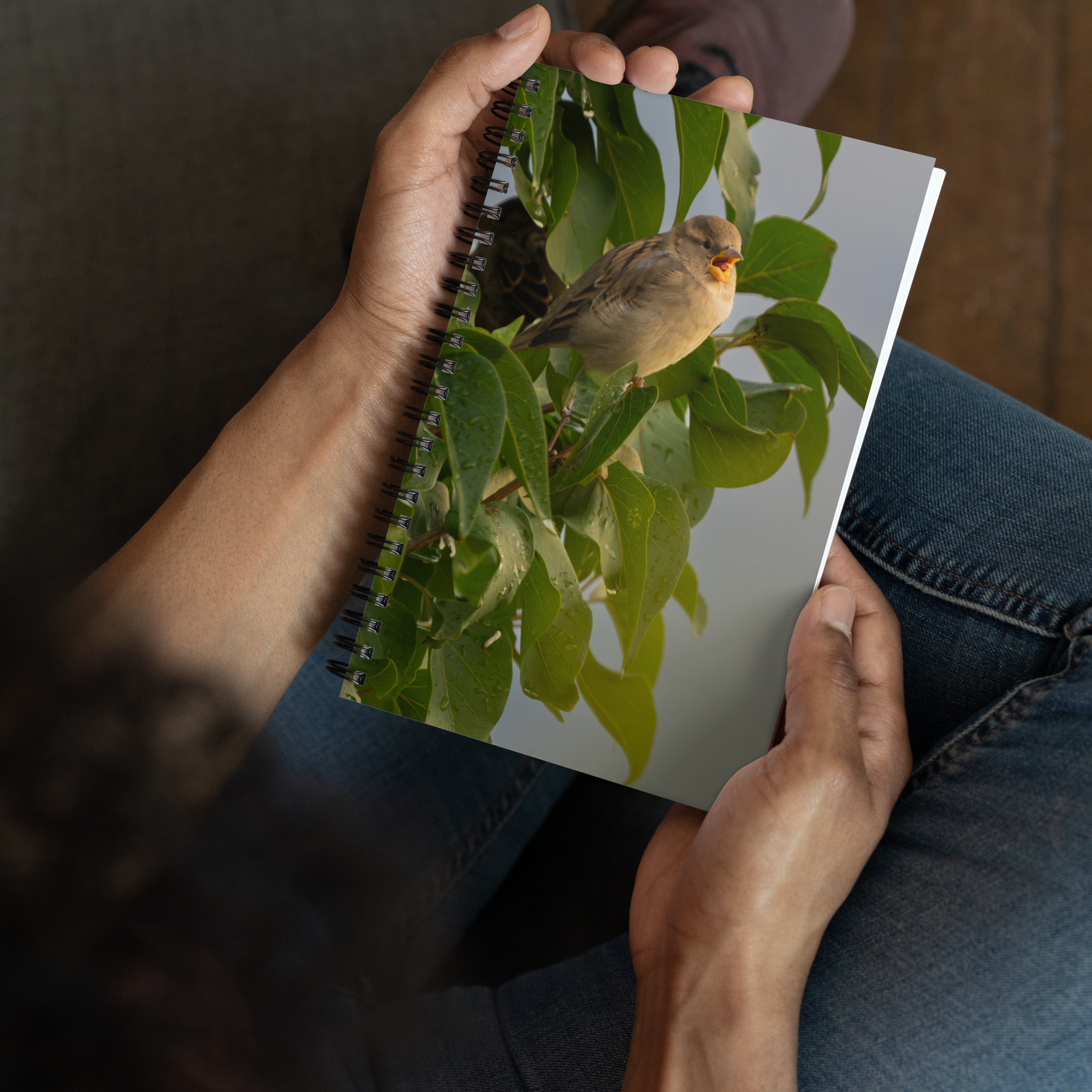 Common Sparrow Spiral notebook