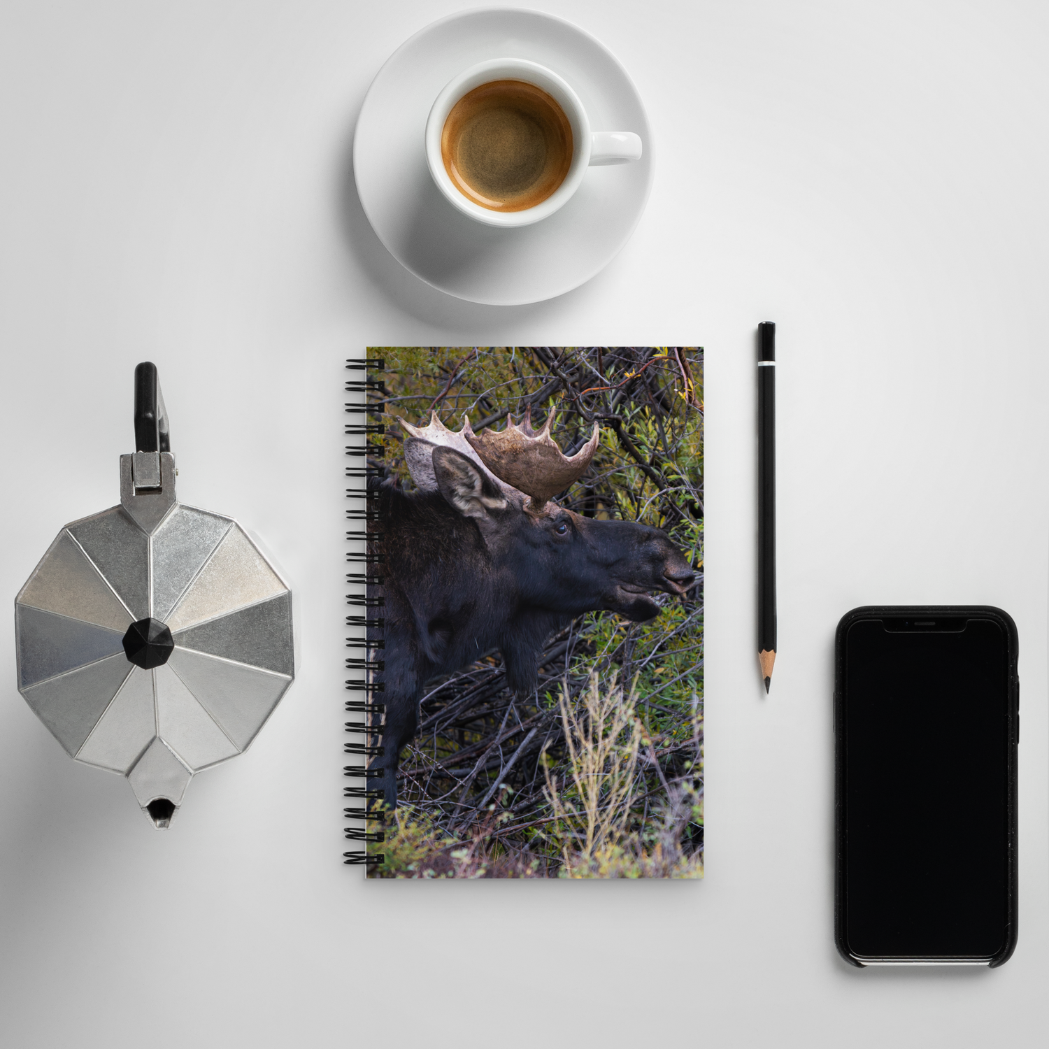 Moose Spiral notebook