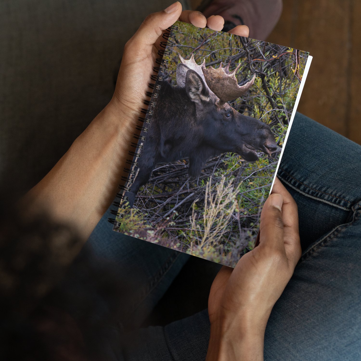 Moose Spiral notebook