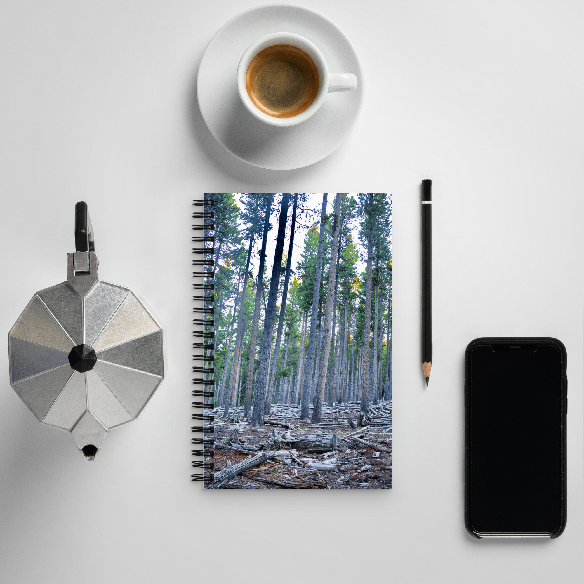 Wyoming in the fall Spiral notebook