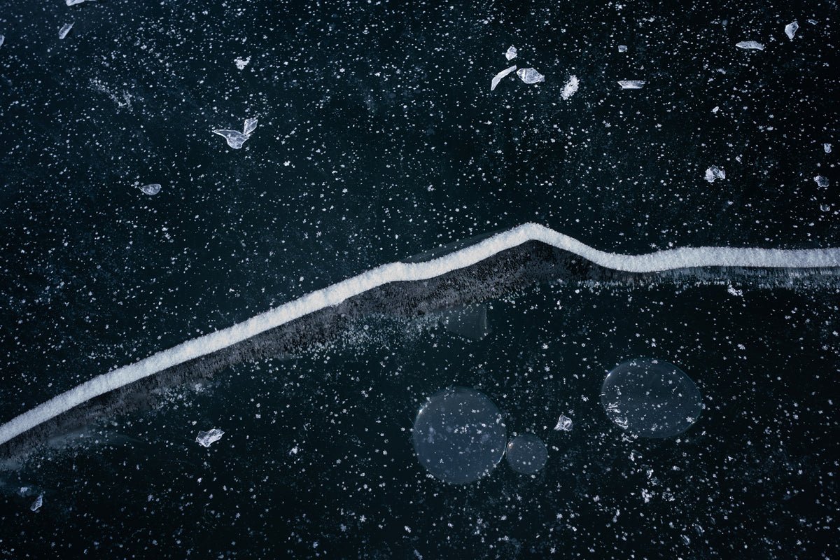 Frozen Lake Wall Art: A Glimpse into Wyoming’s Hidden Beauty