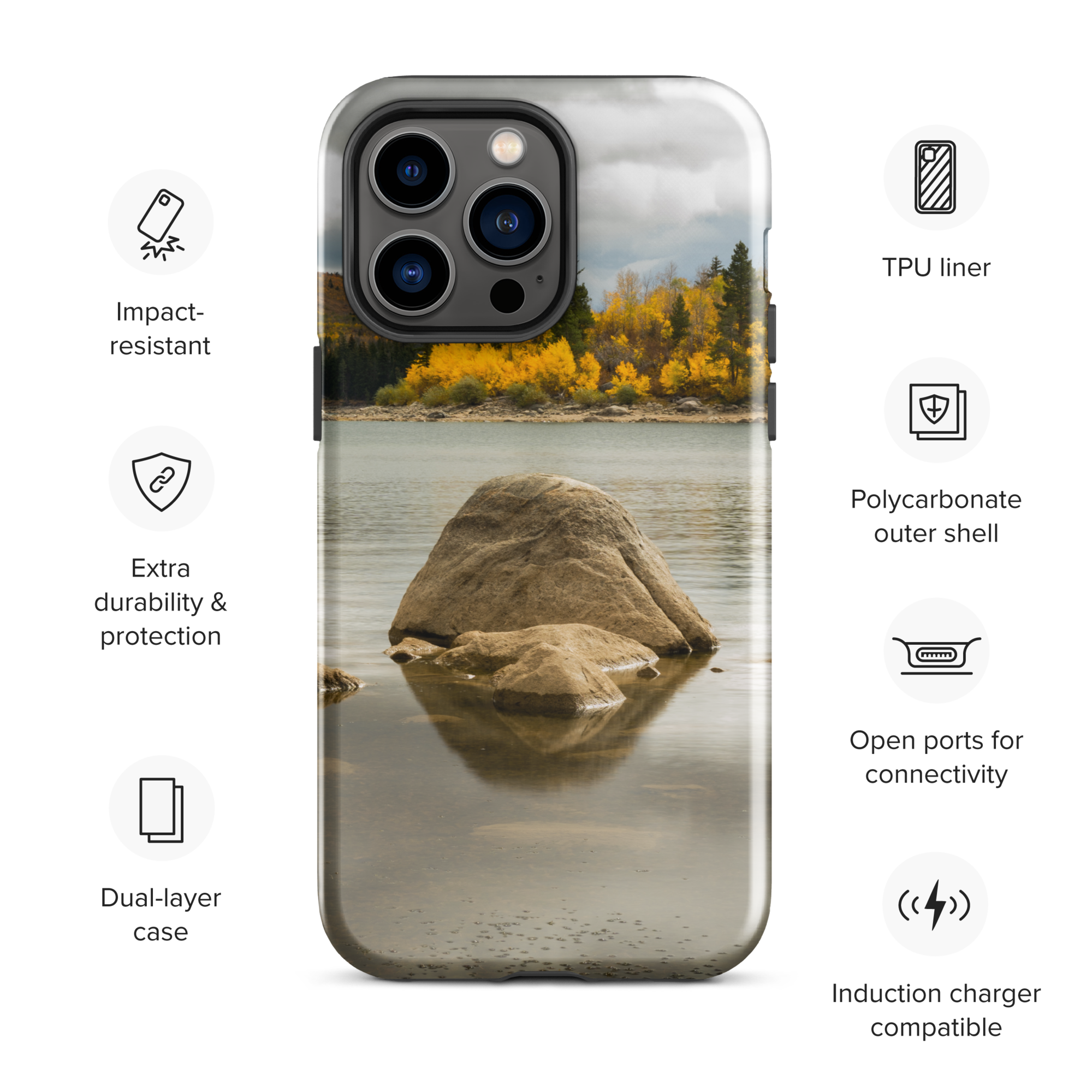 Fall Lake Scenery Tough Case for iPhone®