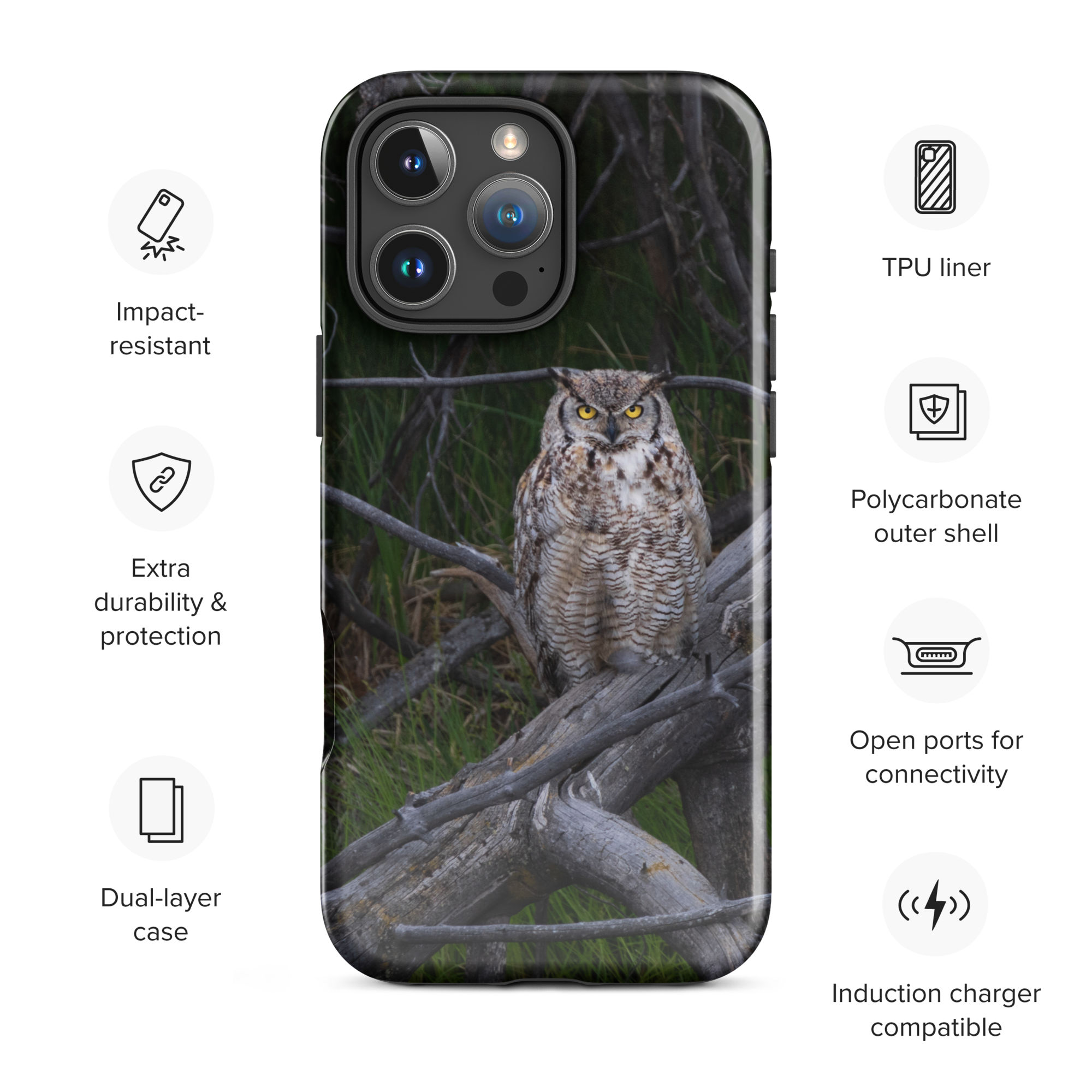 Owl Tough Case for iPhone®