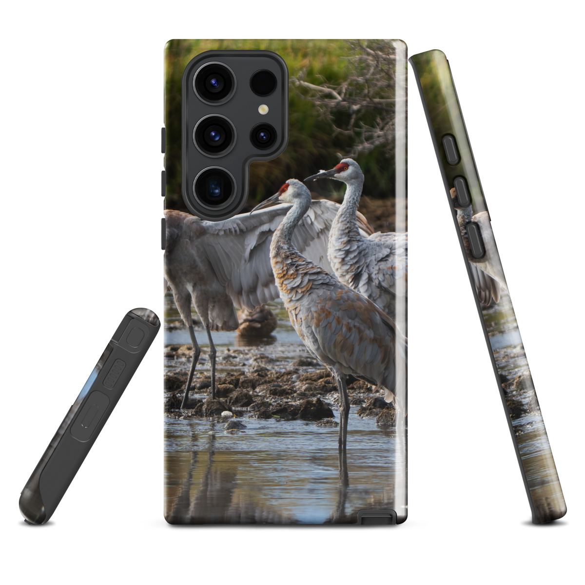 Tough case for Samsung® Sandhill Cranes Carry the Wild With You