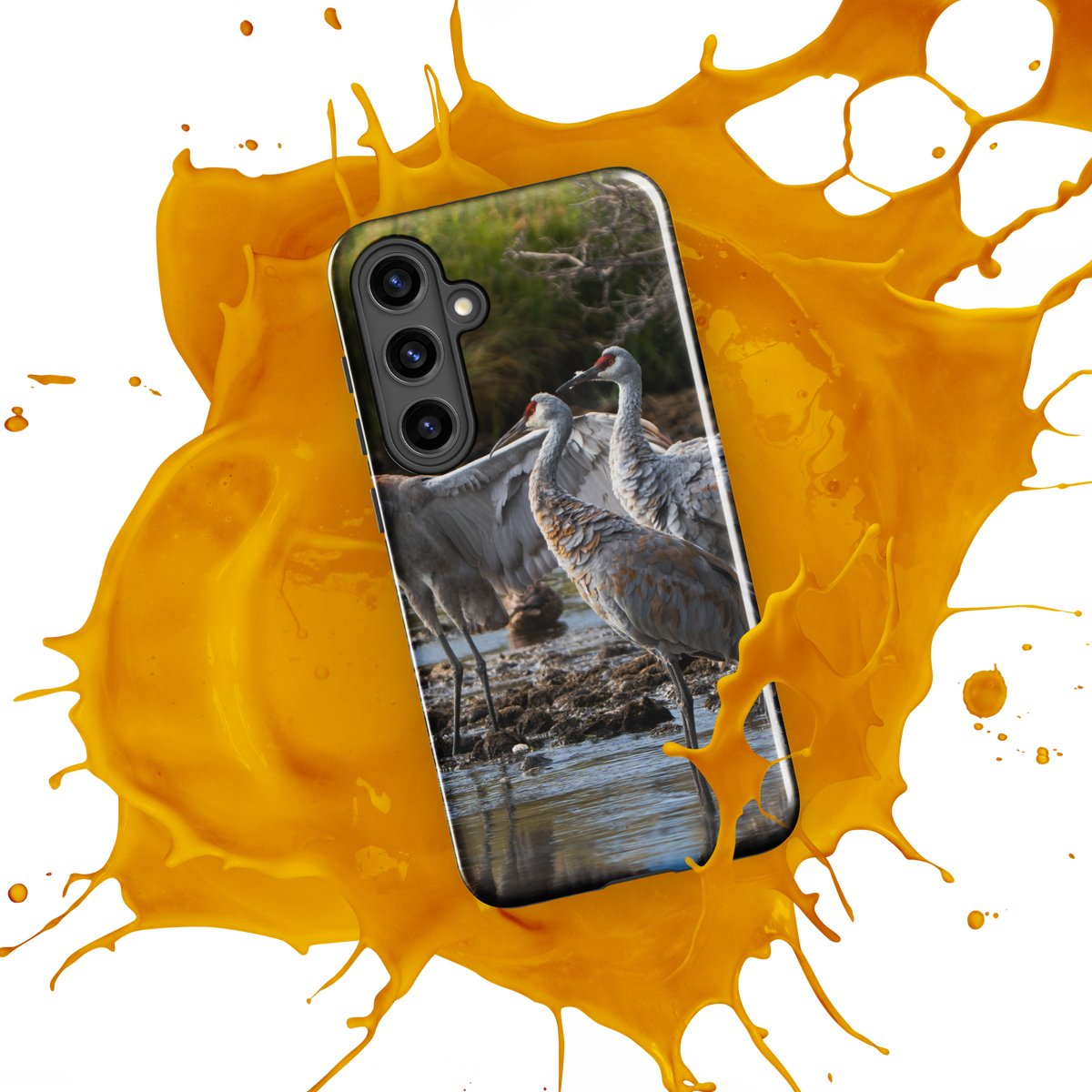 Tough case for Samsung® Sandhill Cranes Carry the Wild With You