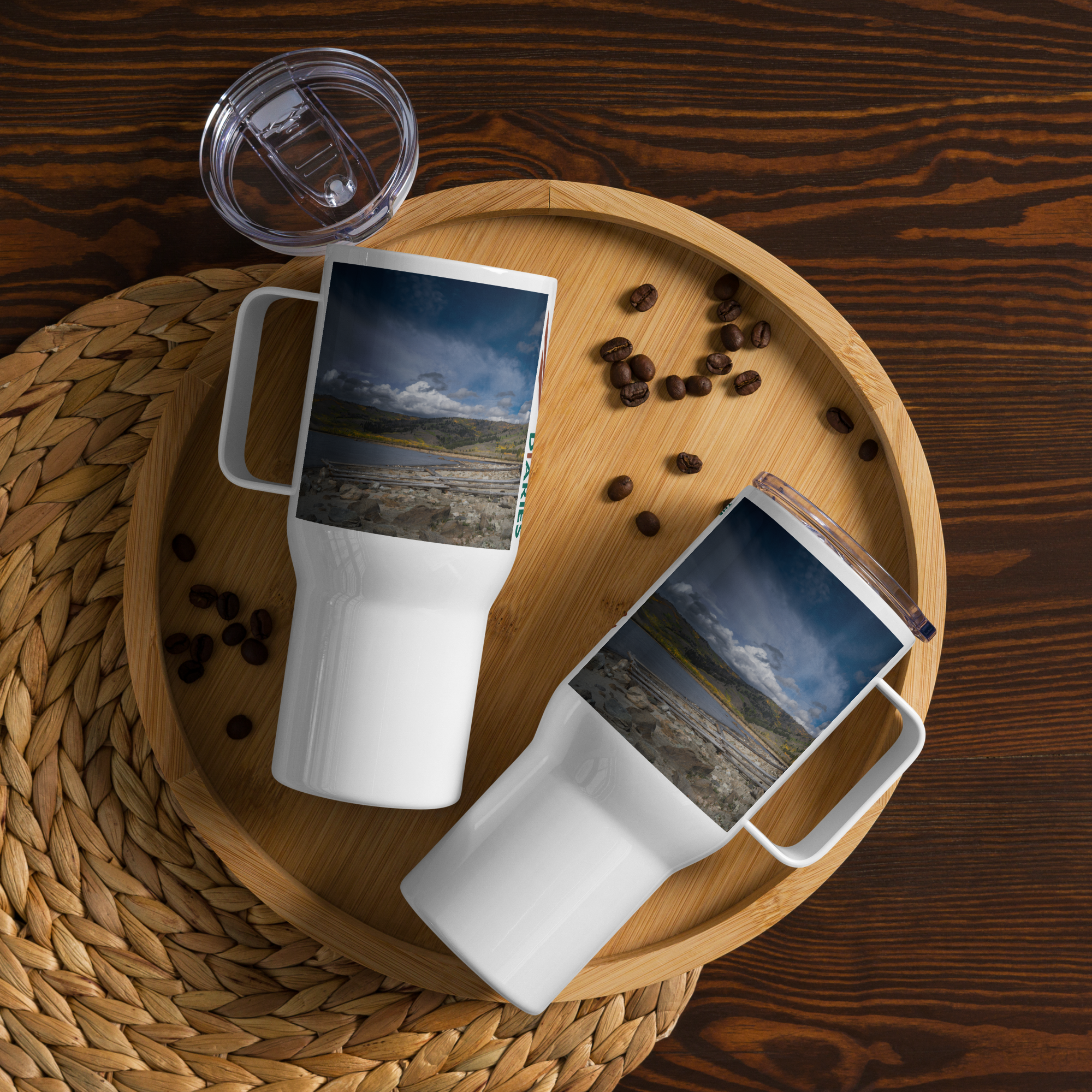 Wyoming in the Fall Travel mug With a Handle