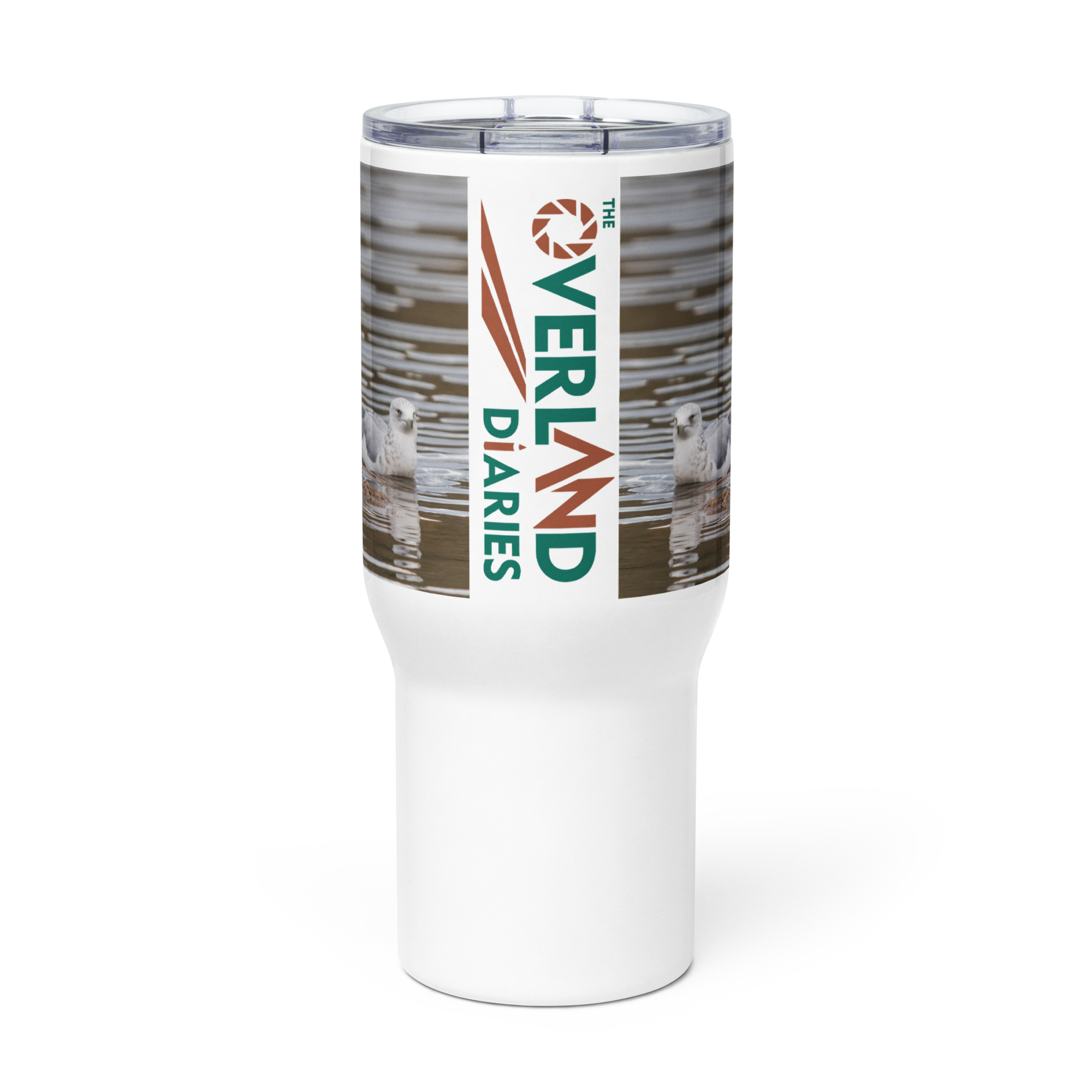 Ring Billed Gulls Travel mug with a handle