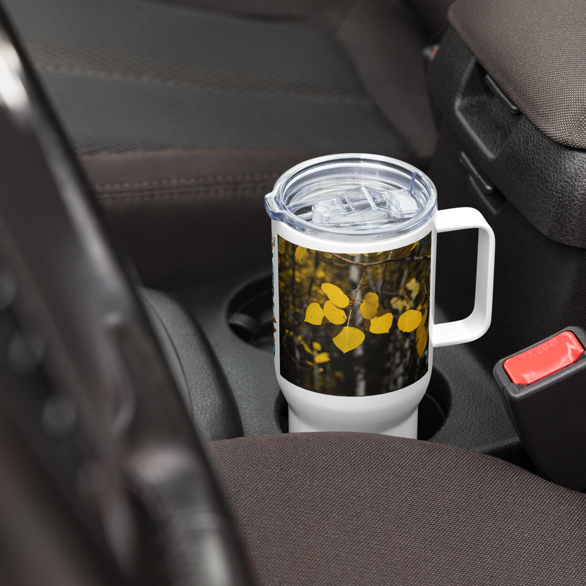 Fall Leaves Travel mug With a Handle