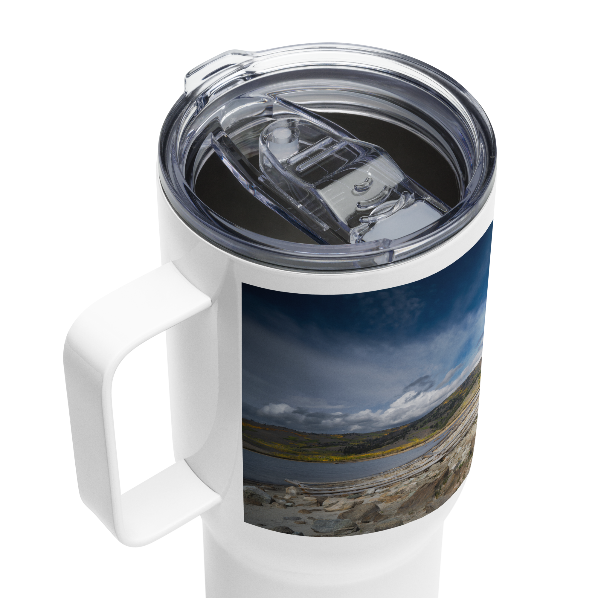 Wyoming in the Fall Travel mug With a Handle