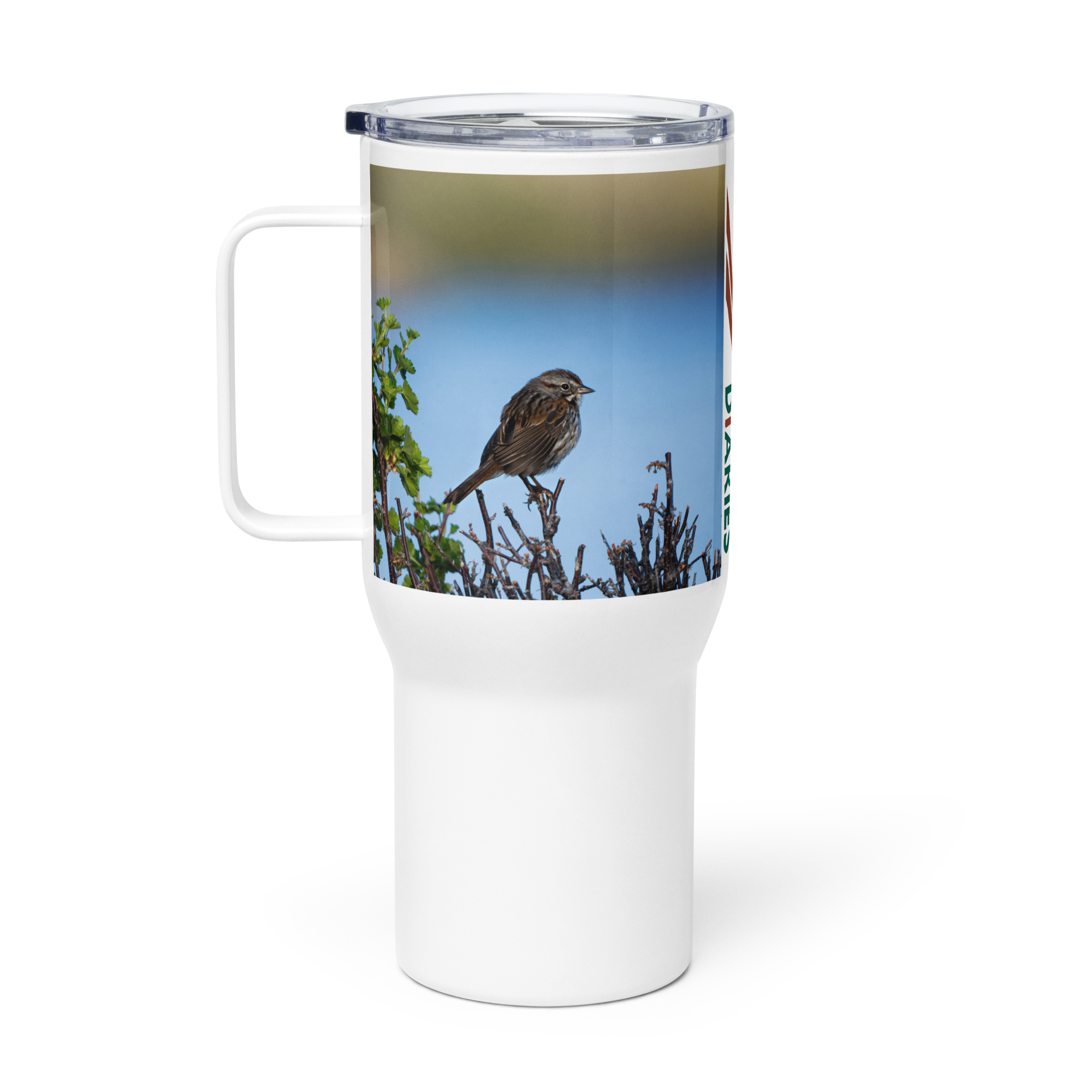 Song Sparrow Travel mug with a handle