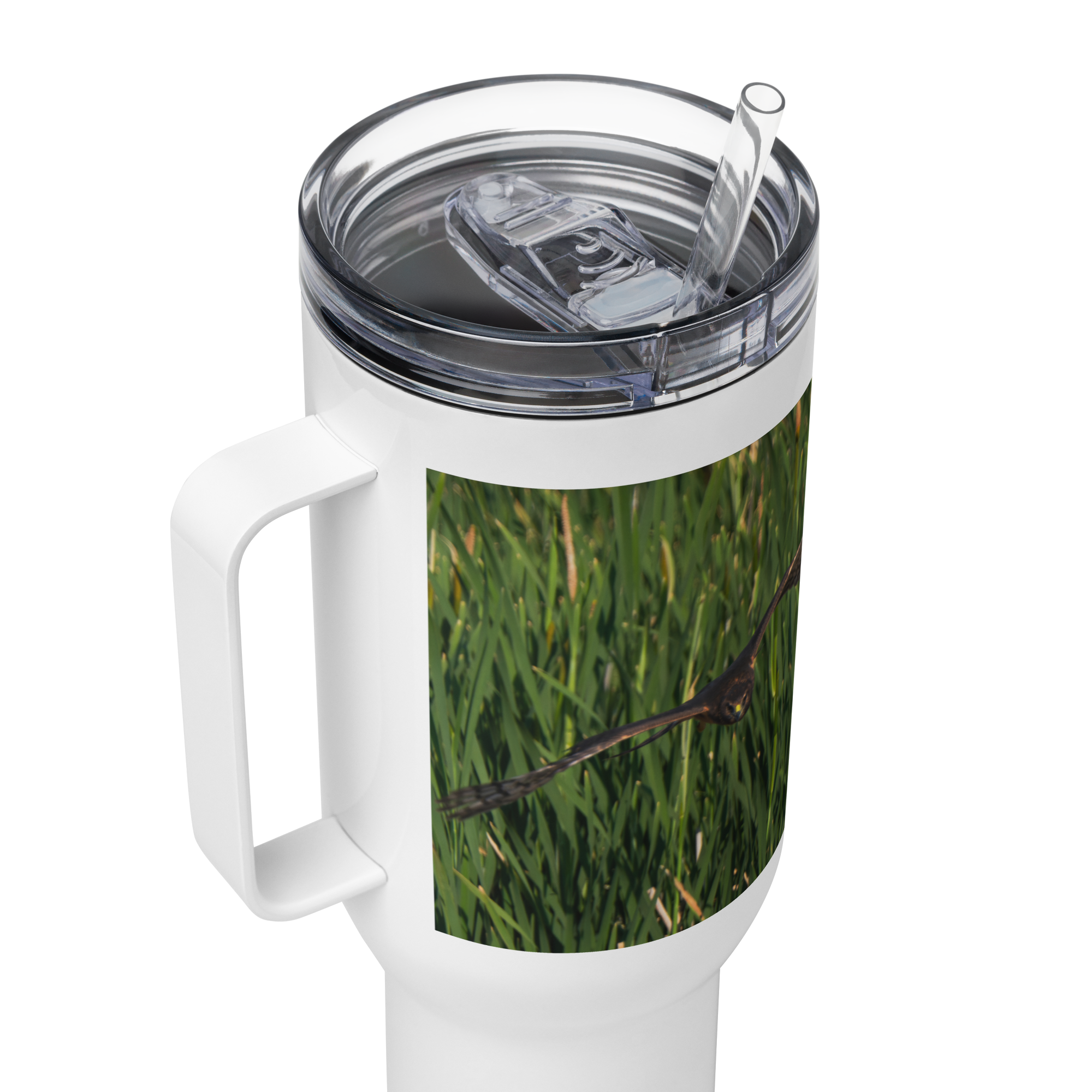 Northern Harrier Travel mug with a handle