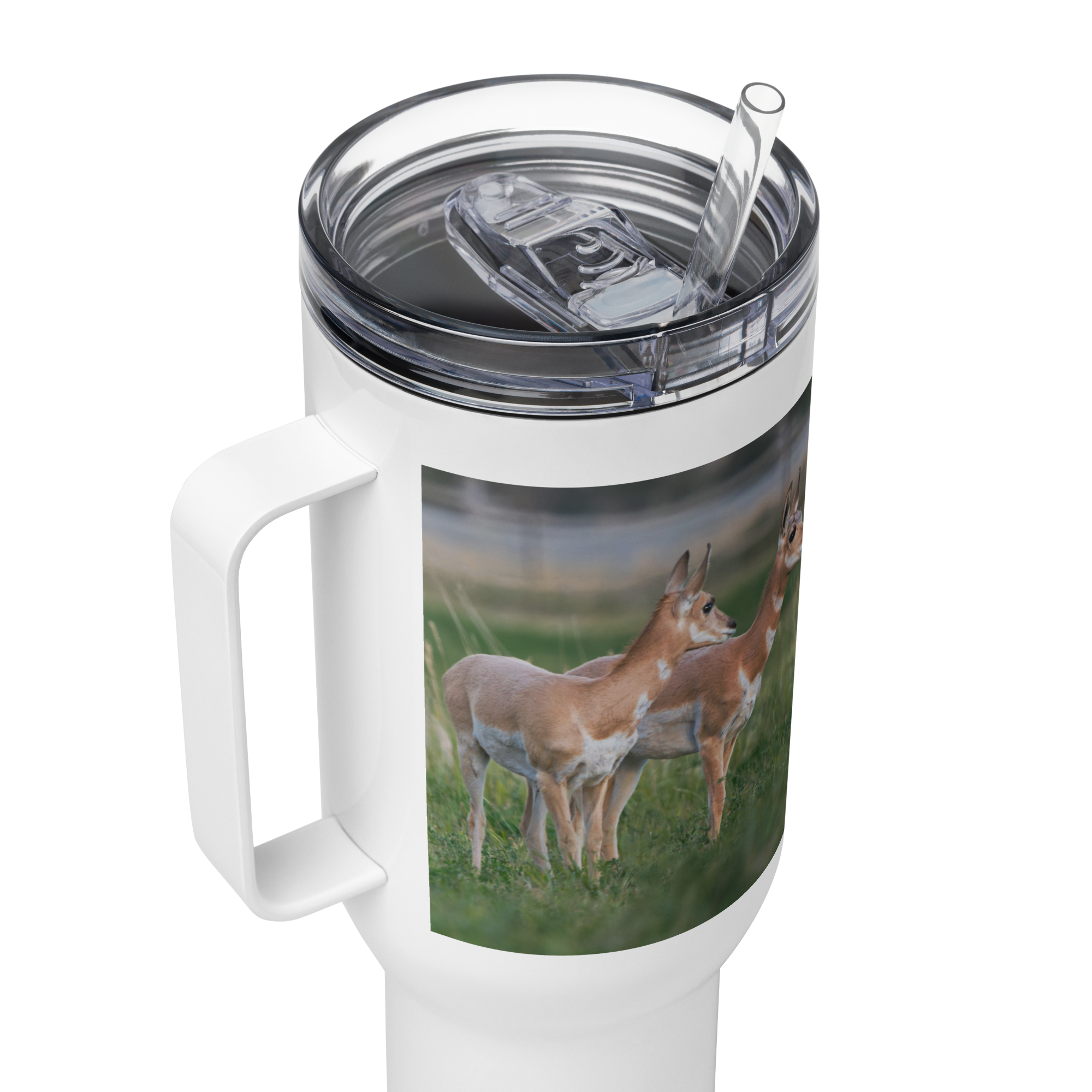 Pronghorn Travel mug with a handle