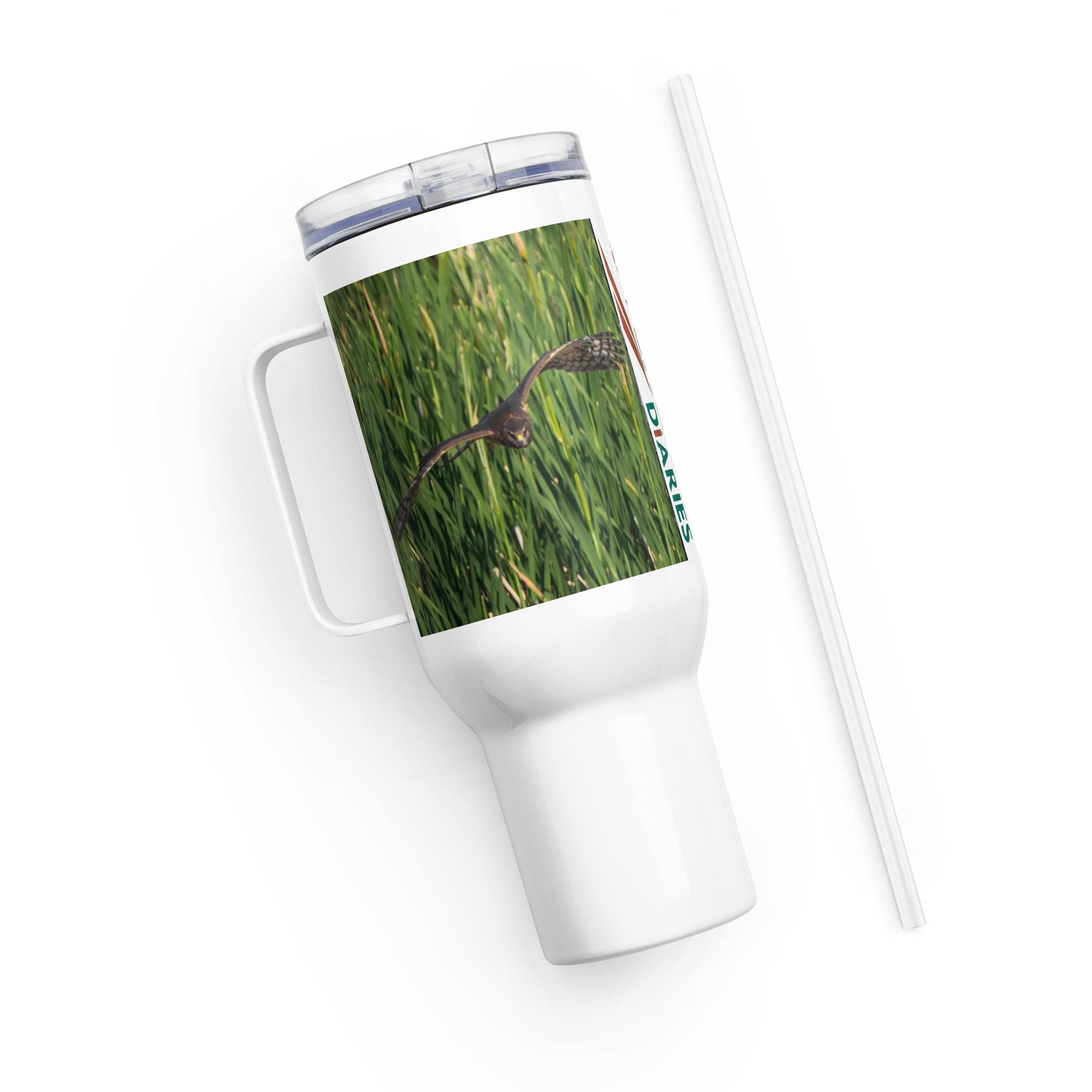 Northern Harrier Travel mug with a handle