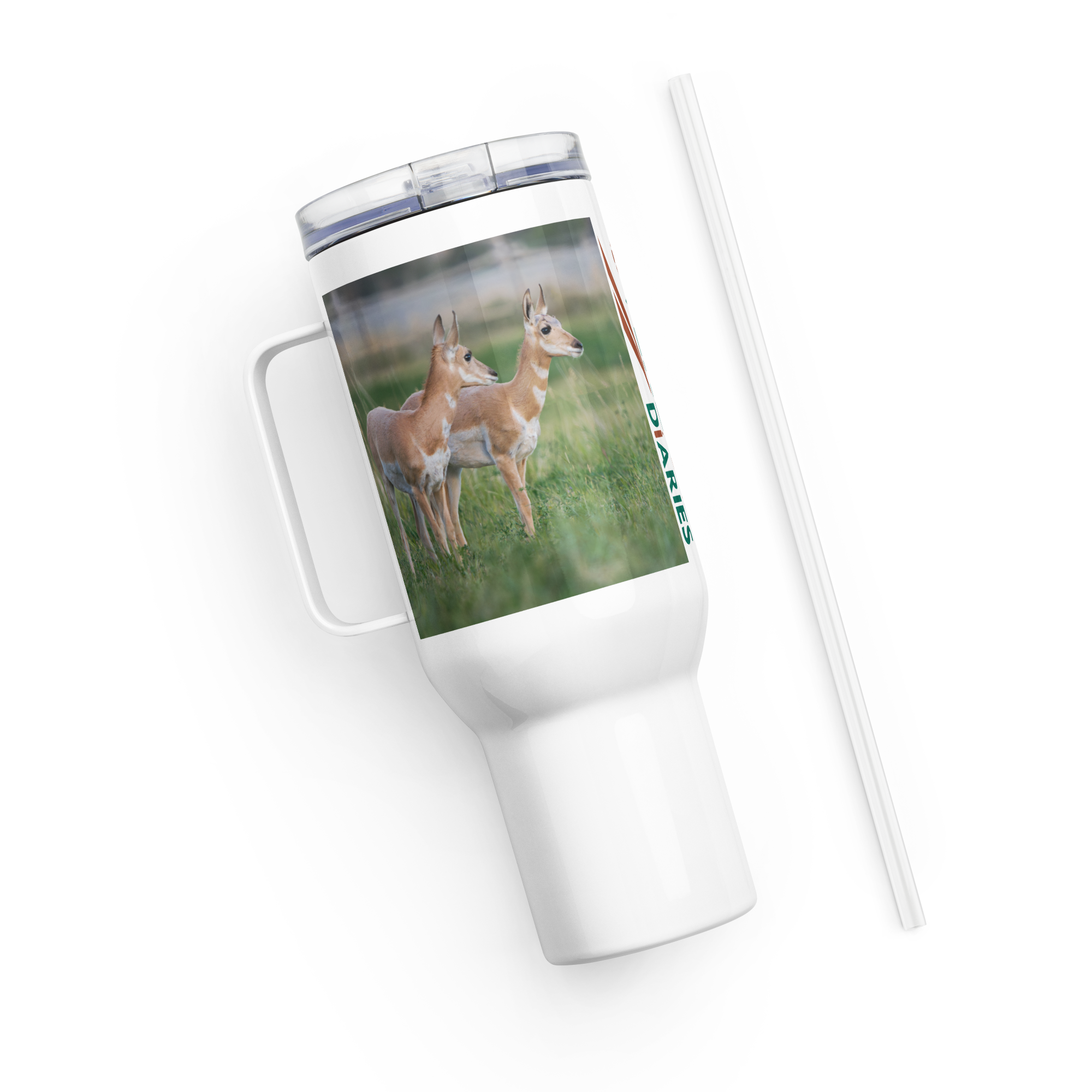Pronghorn Travel mug with a handle