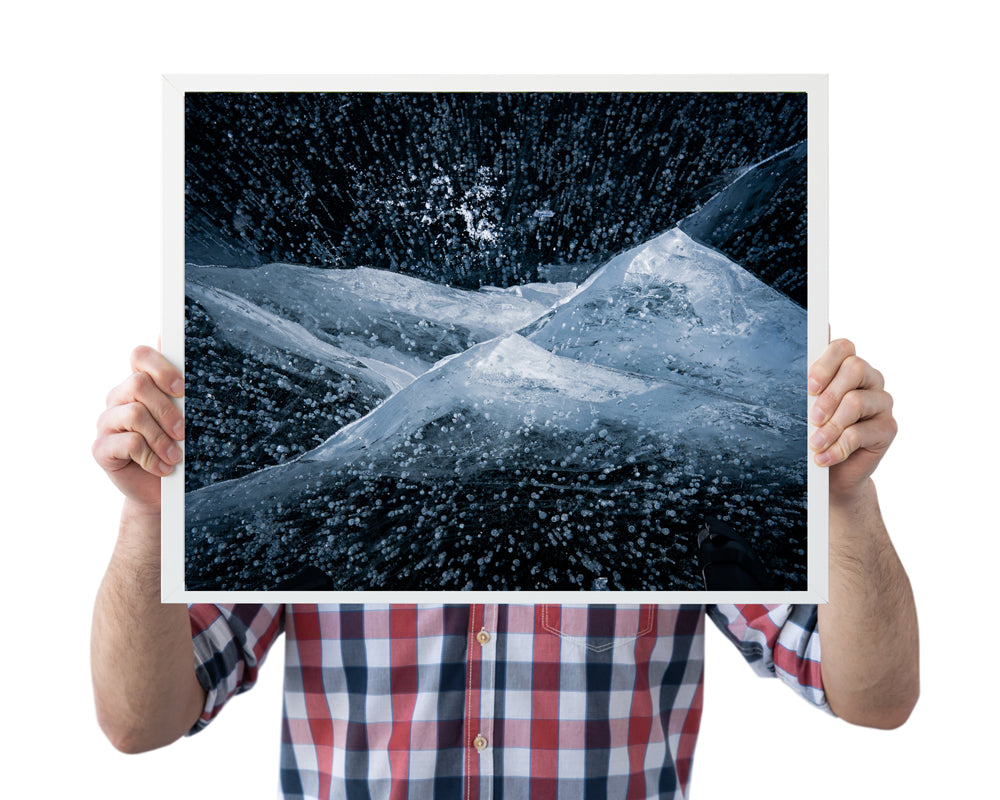 Abstract Photography: Texture of Frozen Lake 9