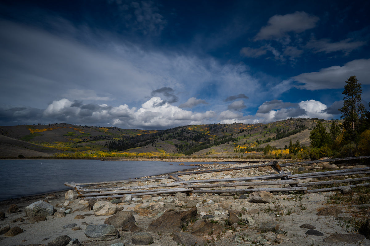 Fall Lake Scenery Home Decor Wall Art