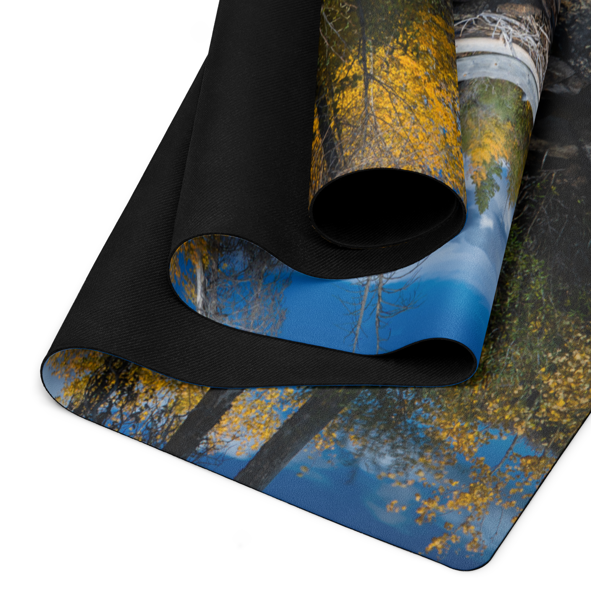 Fall Scenery Yoga mat