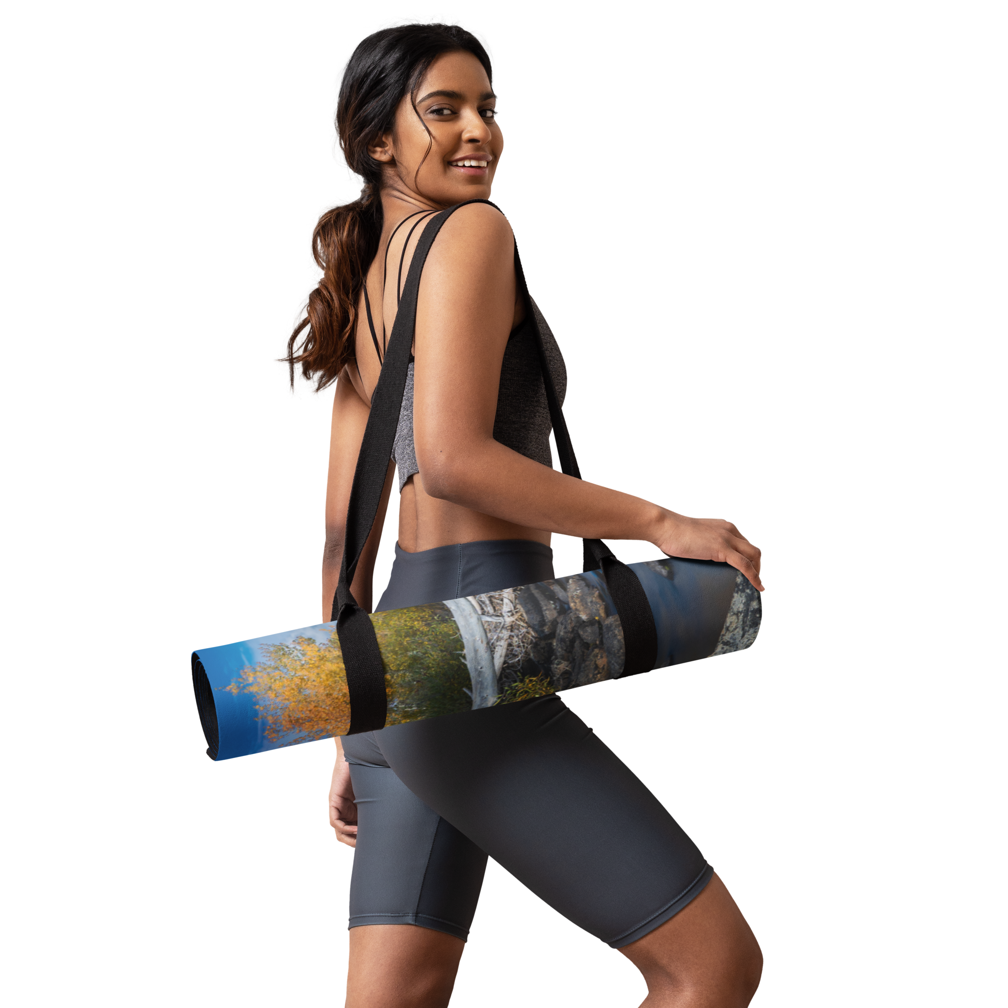 Fall Scenery Yoga mat