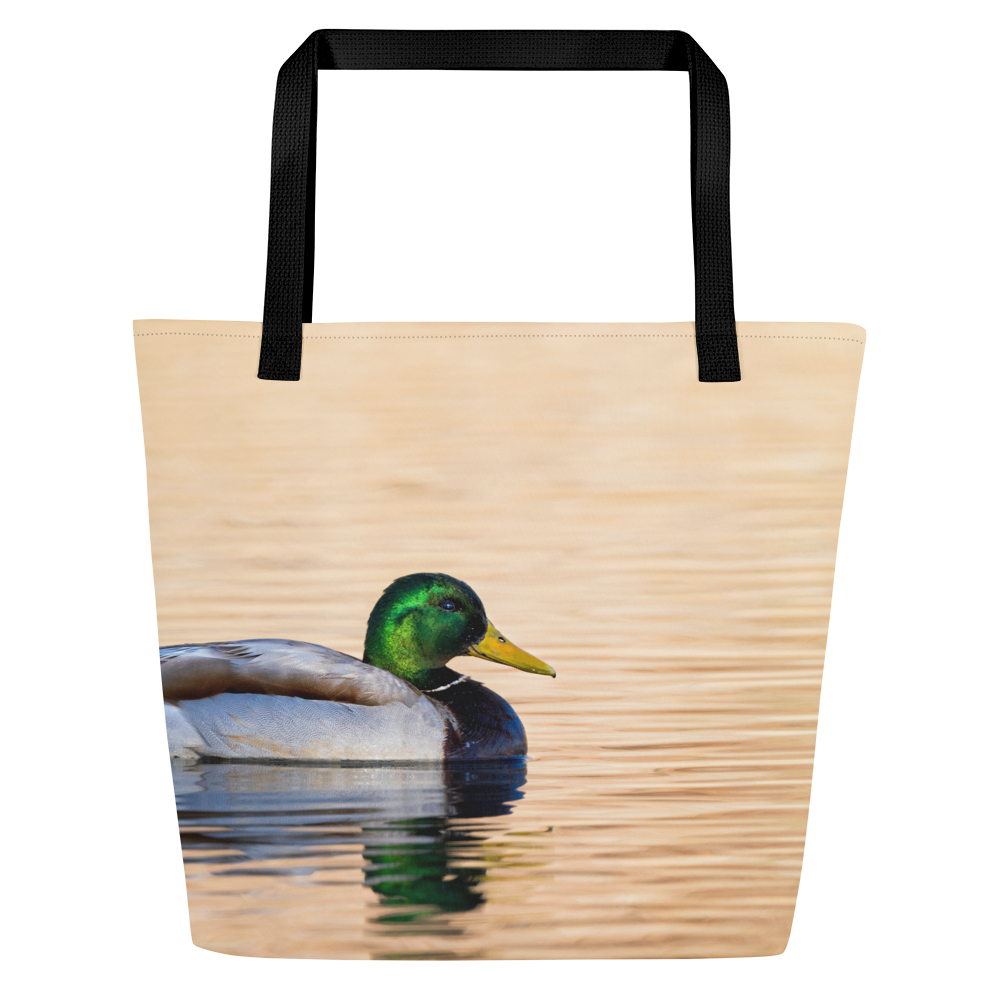 Mallard Duck All-Over Print Large Tote Bag - The Overland Diaries