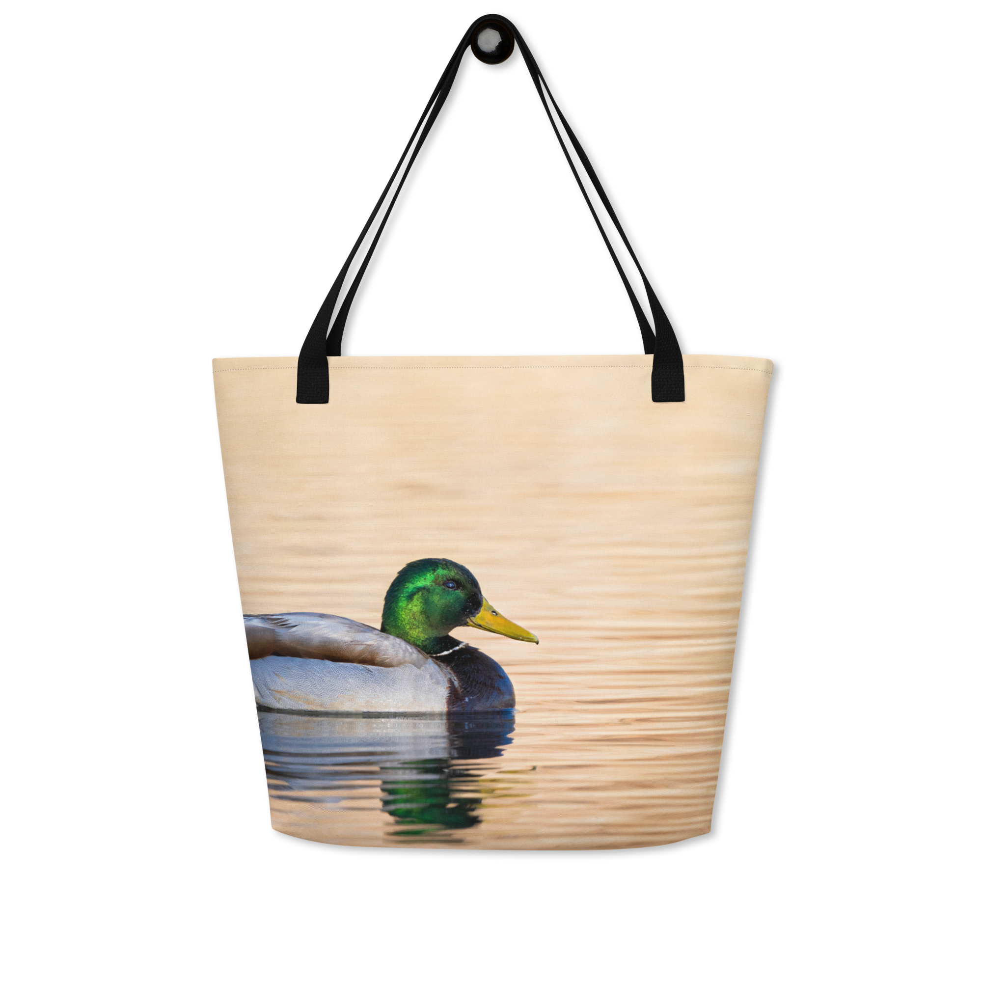 Mallard Duck All-Over Print Large Tote Bag - The Overland Diaries