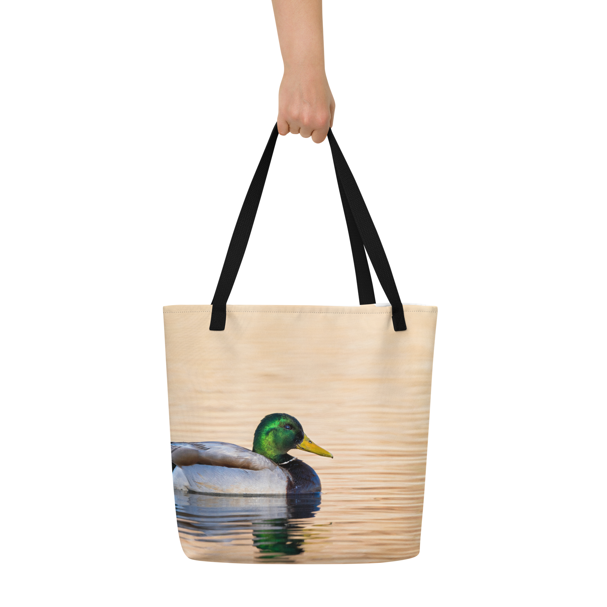 Mallard Duck All-Over Print Large Tote Bag - The Overland Diaries