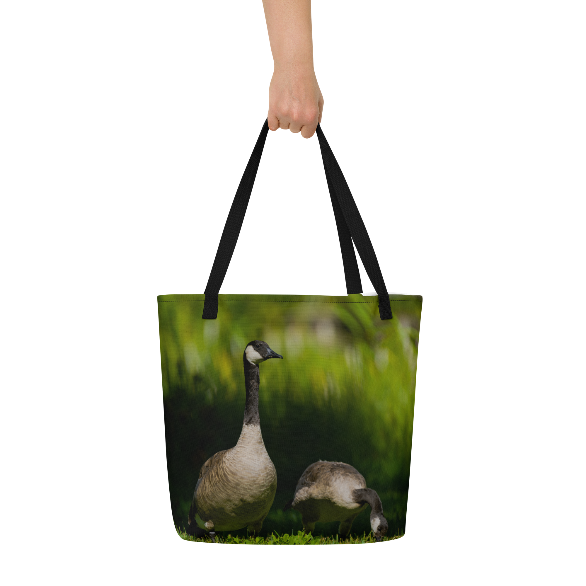 Canada Geese All-Over Print Large Tote Bag - The Overland Diaries