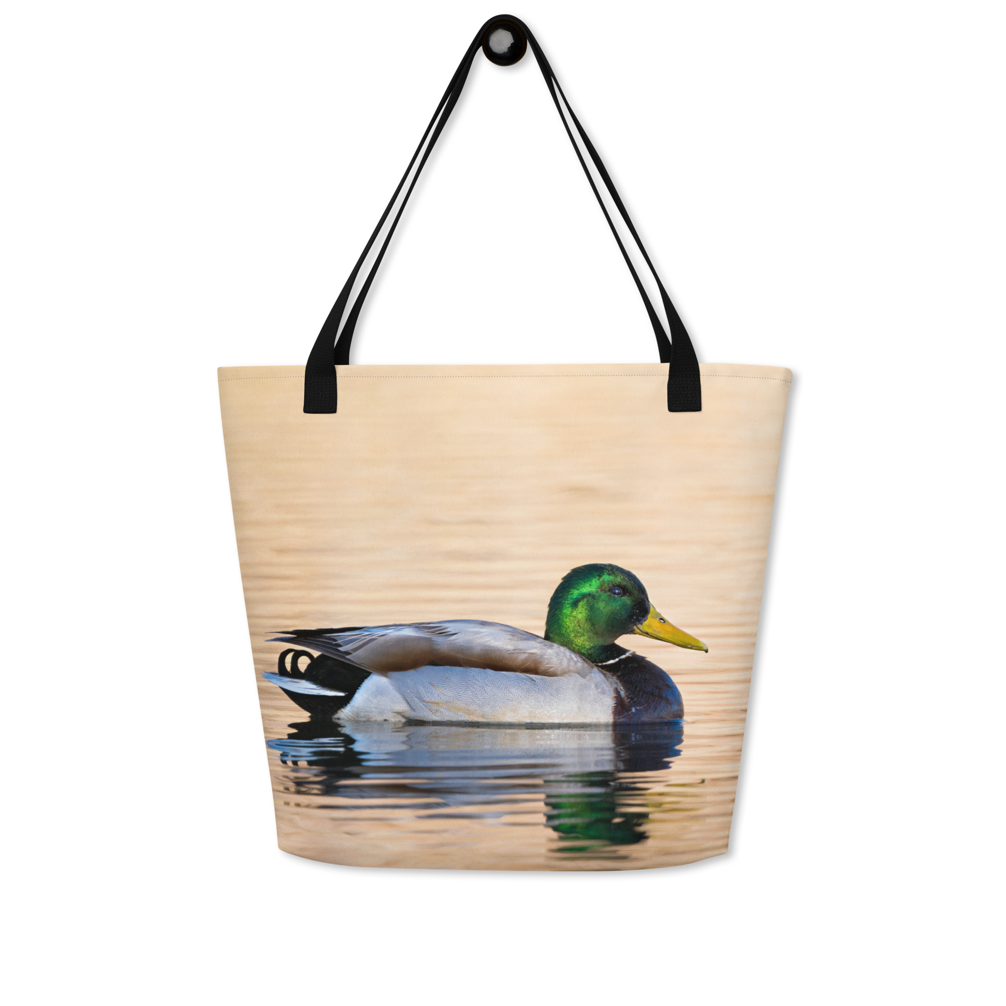 Mallard Duck All-Over Print Large Tote Bag - The Overland Diaries