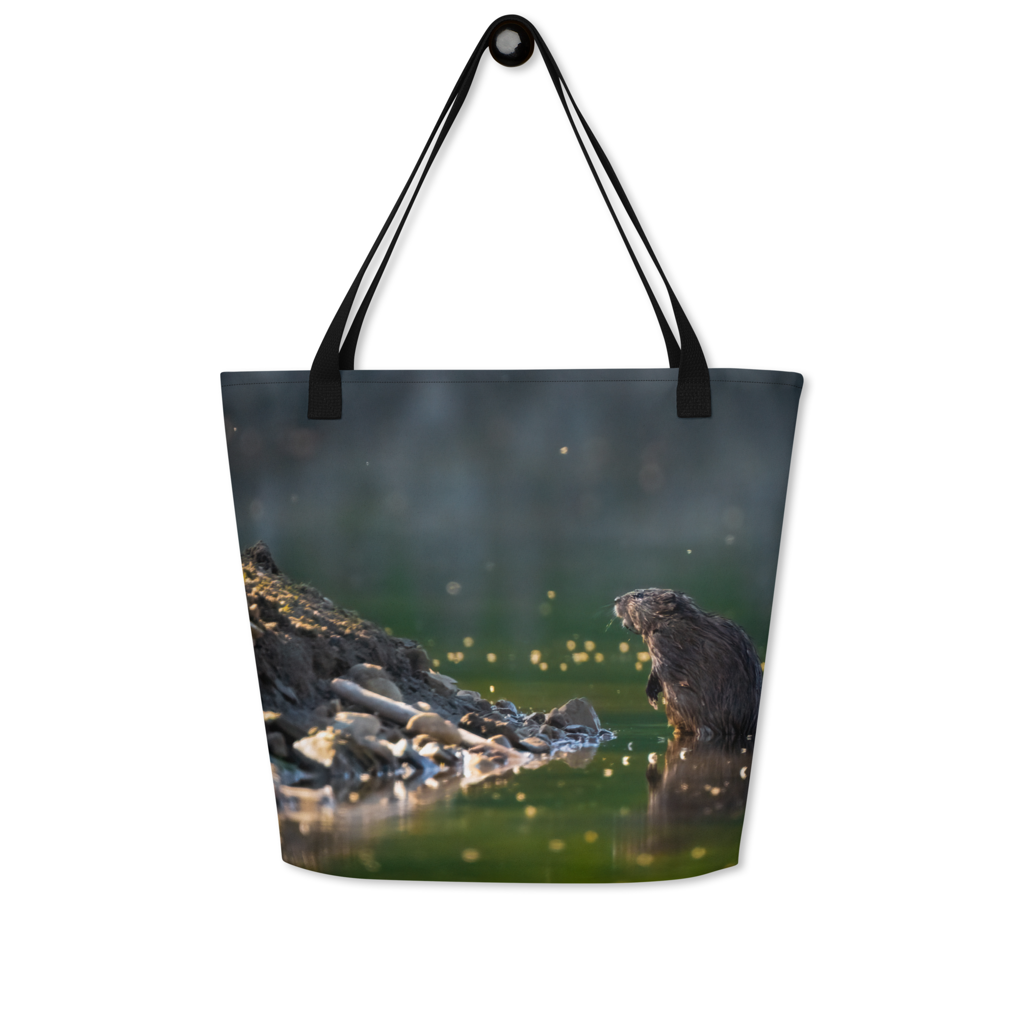Muskrat All-Over Print Large Tote Bag - The Overland Diaries