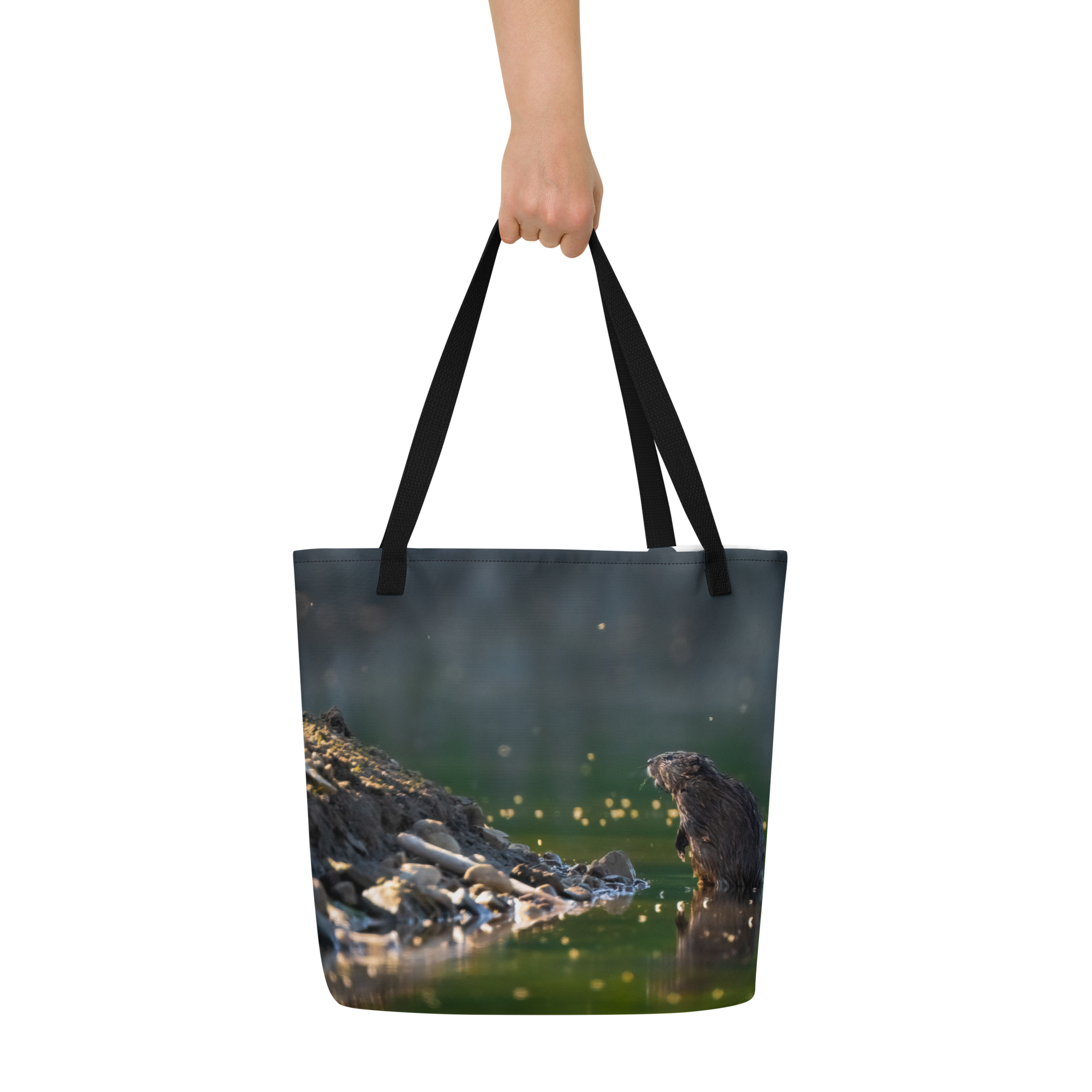 Muskrat All-Over Print Large Tote Bag - The Overland Diaries