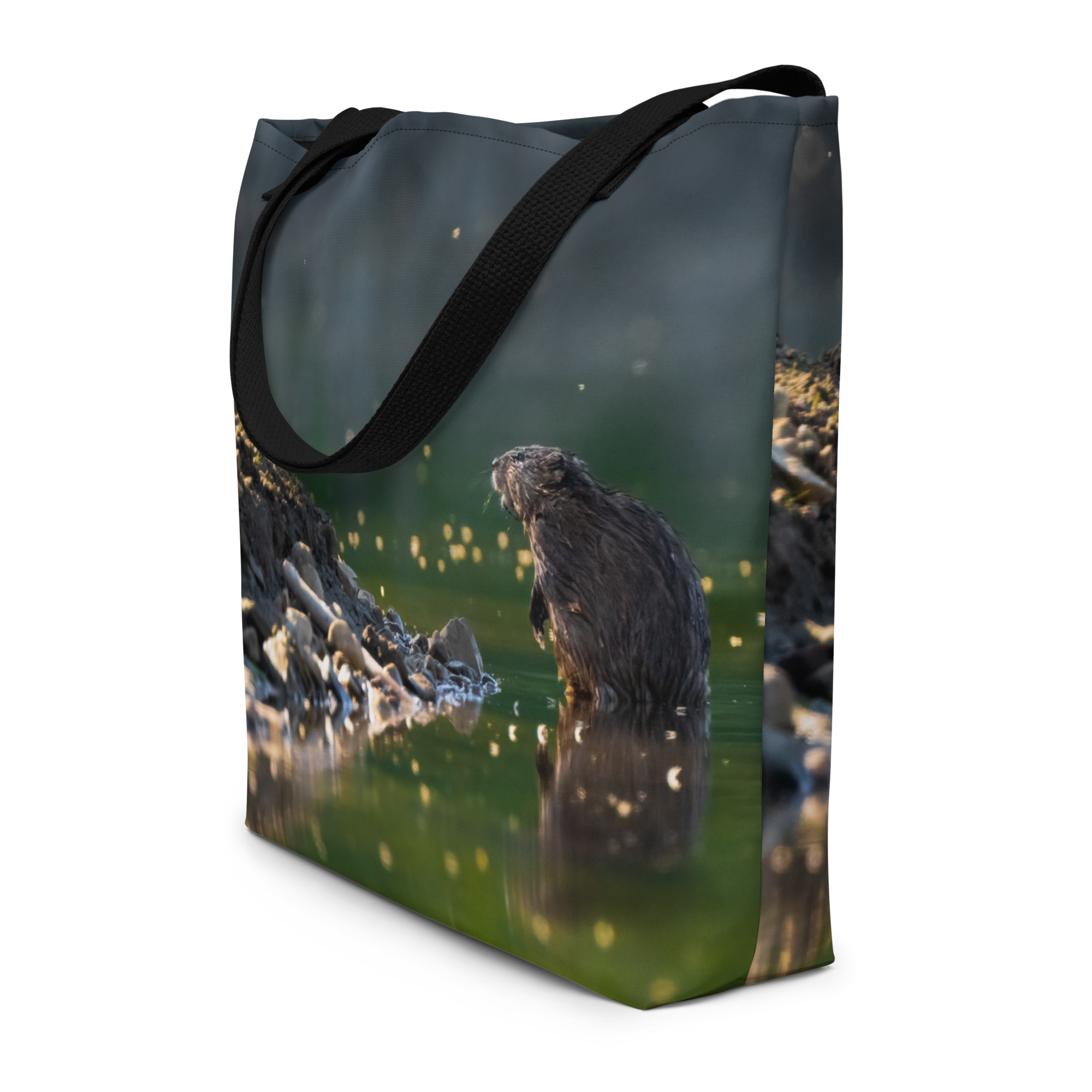Muskrat All-Over Print Large Tote Bag - The Overland Diaries