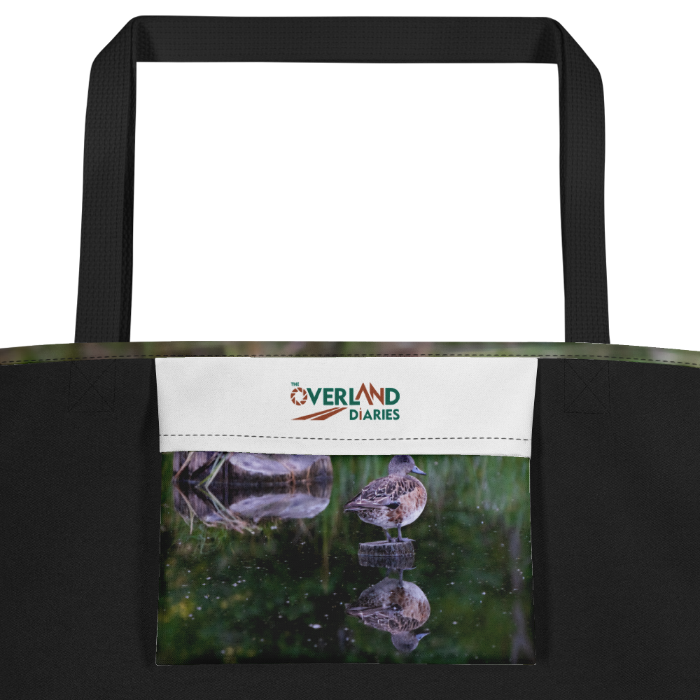 American Wigeon All-Over Print Large Tote Bag - The Overland Diaries