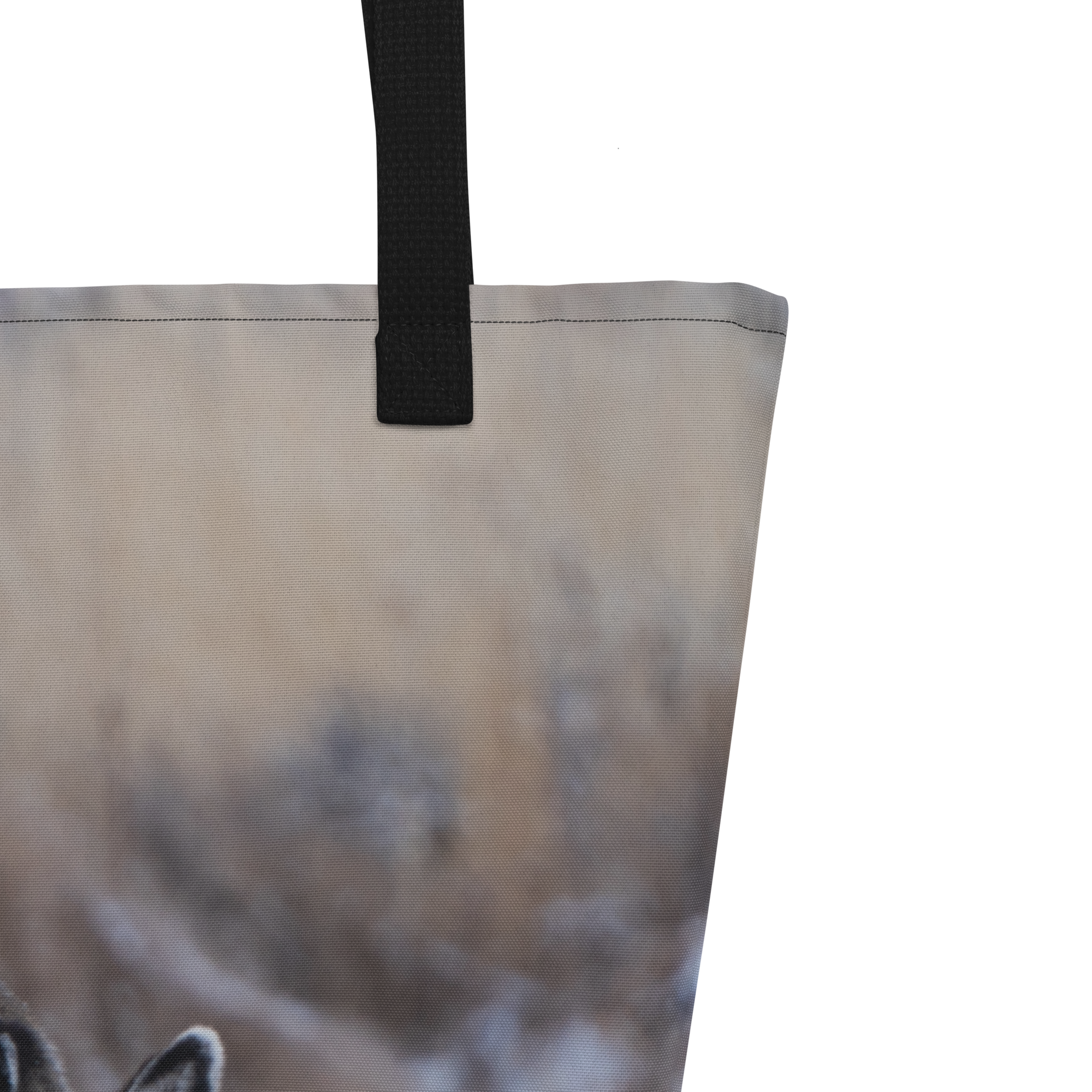 Deer Kissing All-Over Print Large Tote Bag - The Overland Diaries