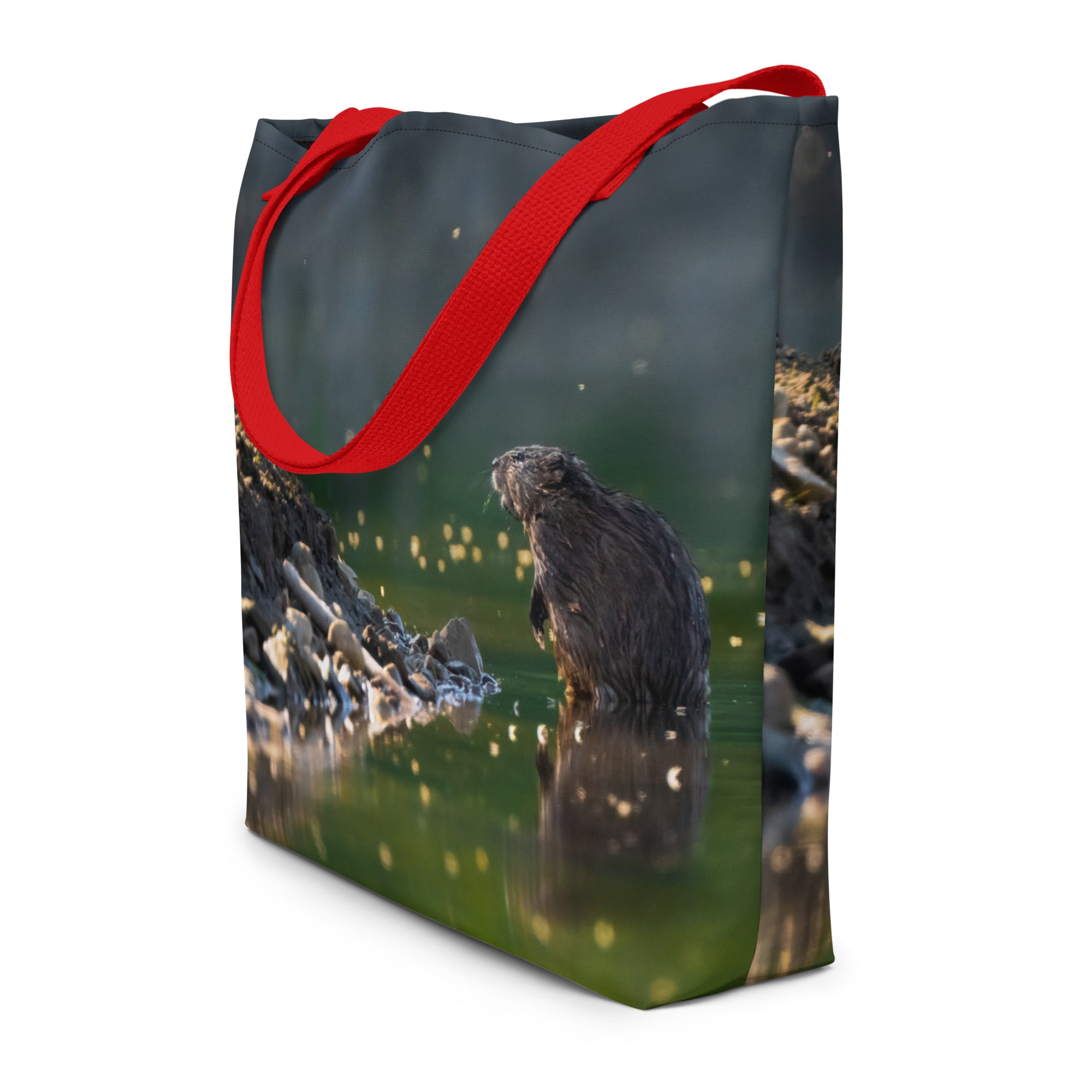 Muskrat All-Over Print Large Tote Bag - The Overland Diaries