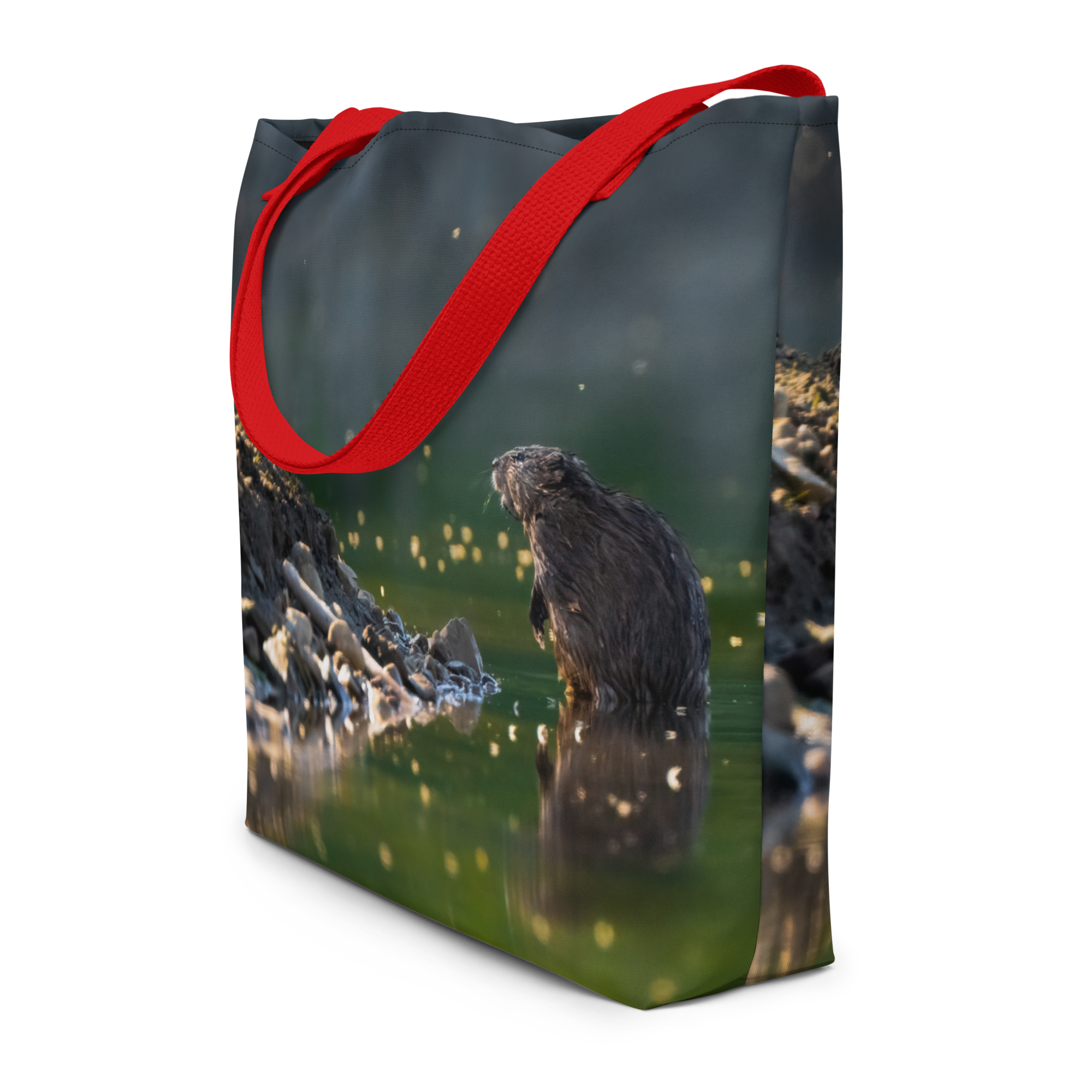 Muskrat All-Over Print Large Tote Bag - The Overland Diaries