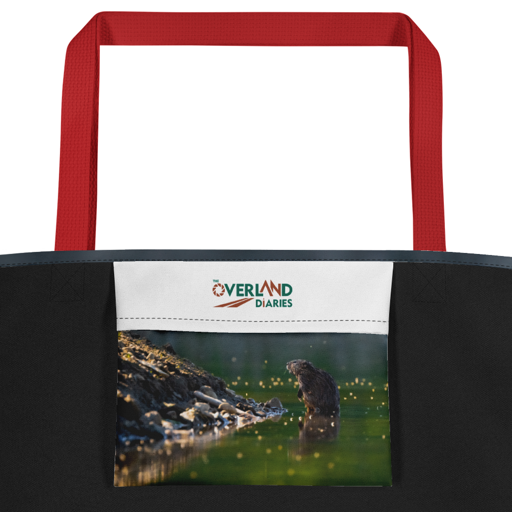 Muskrat All-Over Print Large Tote Bag - The Overland Diaries