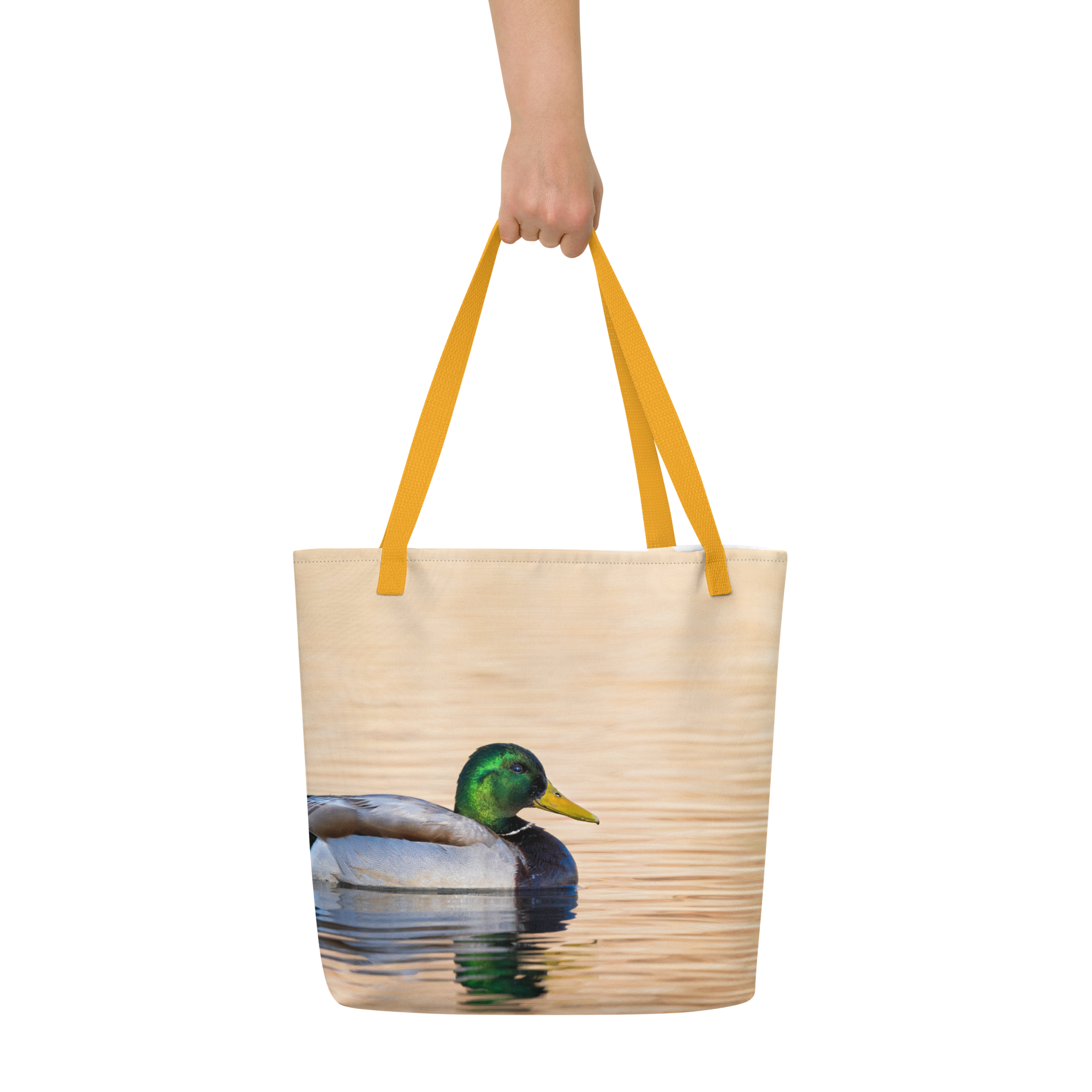Mallard Duck All-Over Print Large Tote Bag - The Overland Diaries